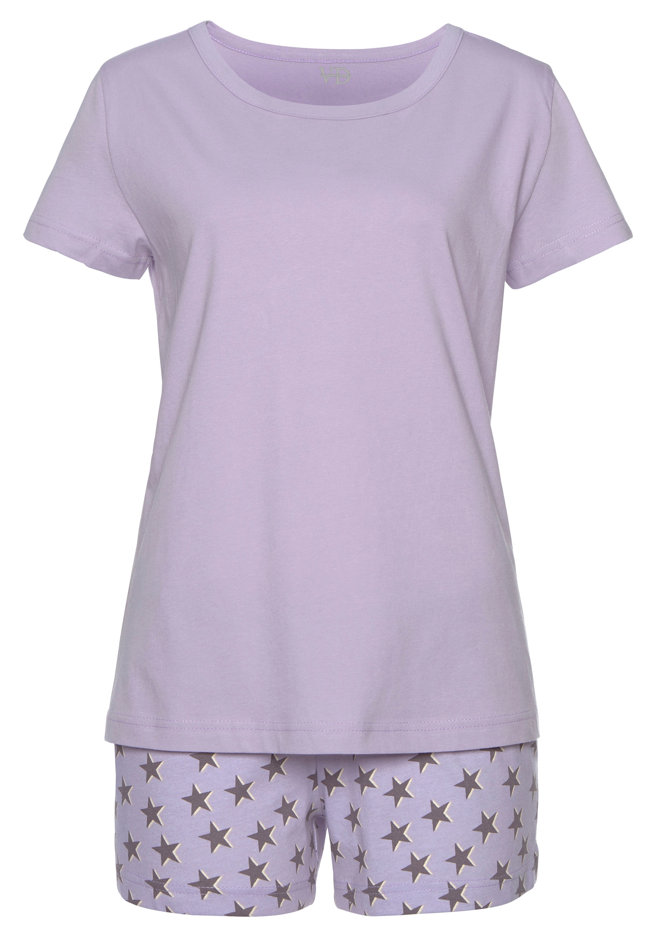 Vivance Dreams Shorty, (4 tlg., 2 Stück), mit Sternedruck