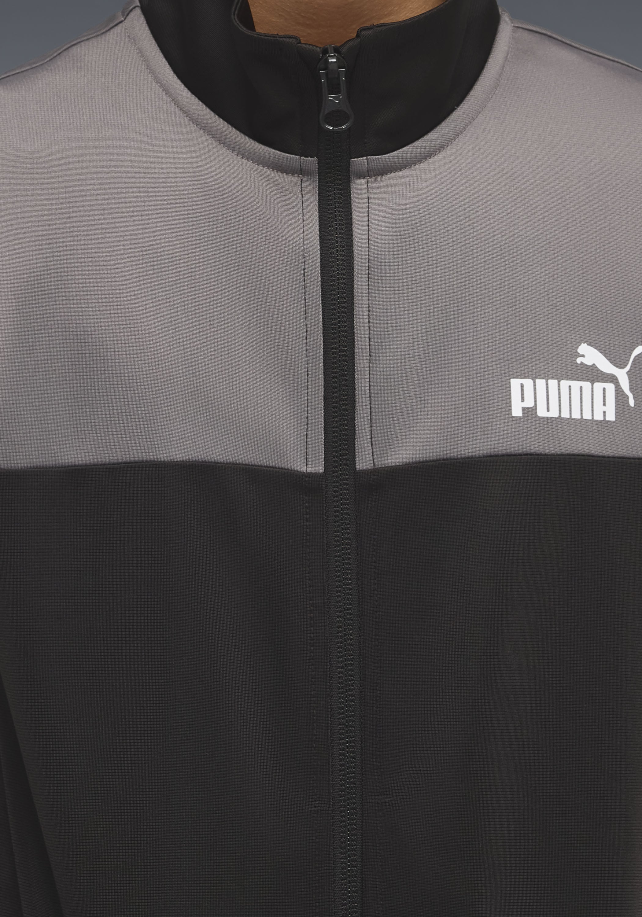 PUMA Trainingsanzug »POLY COLORBLOCK SUIT B« 2 tlg. ohne Kapuze