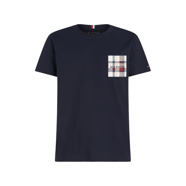 Tommy Hilfiger T-Shirt »CHECK MONOTYPE LABEL TEE« bei ♕