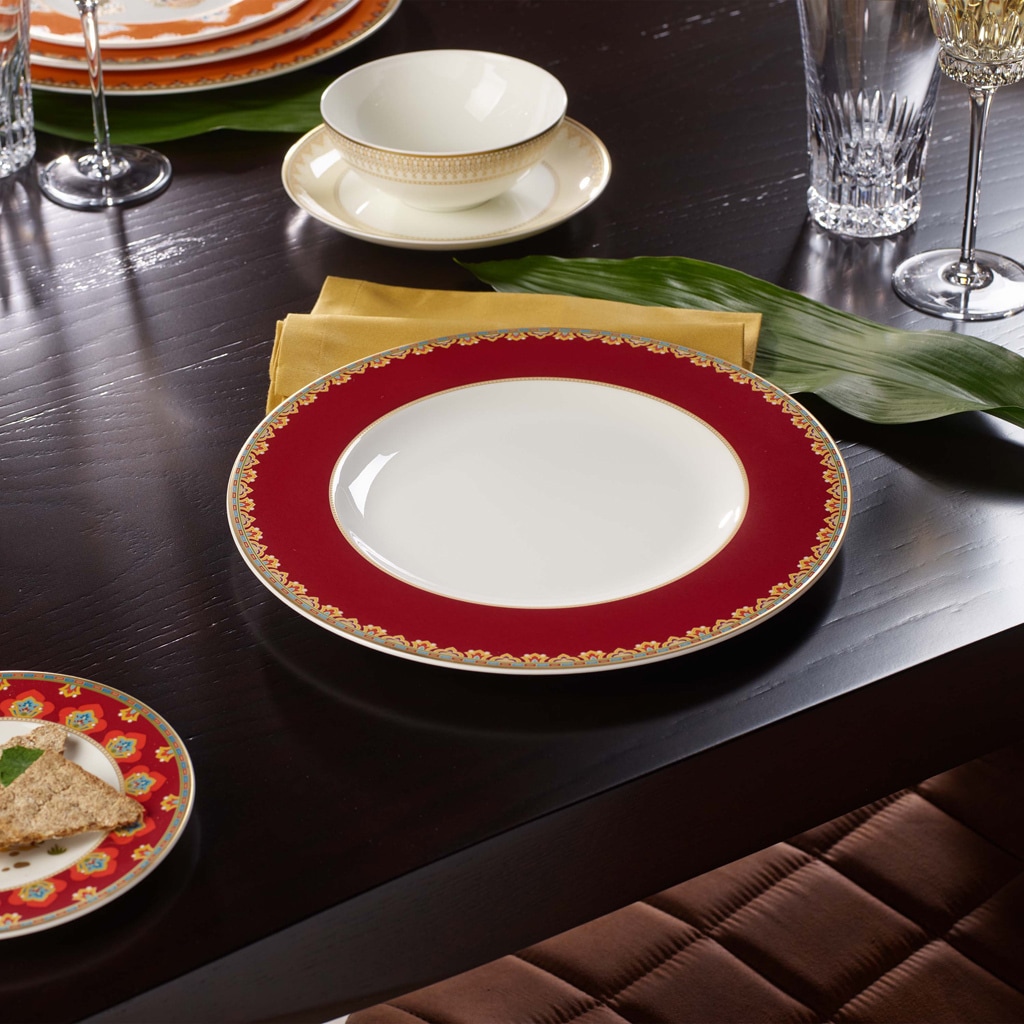 Villeroy & Boch Speiseteller »Speiseteller Samarkand Rubin ø 27,7 cm 6er Set bunt«