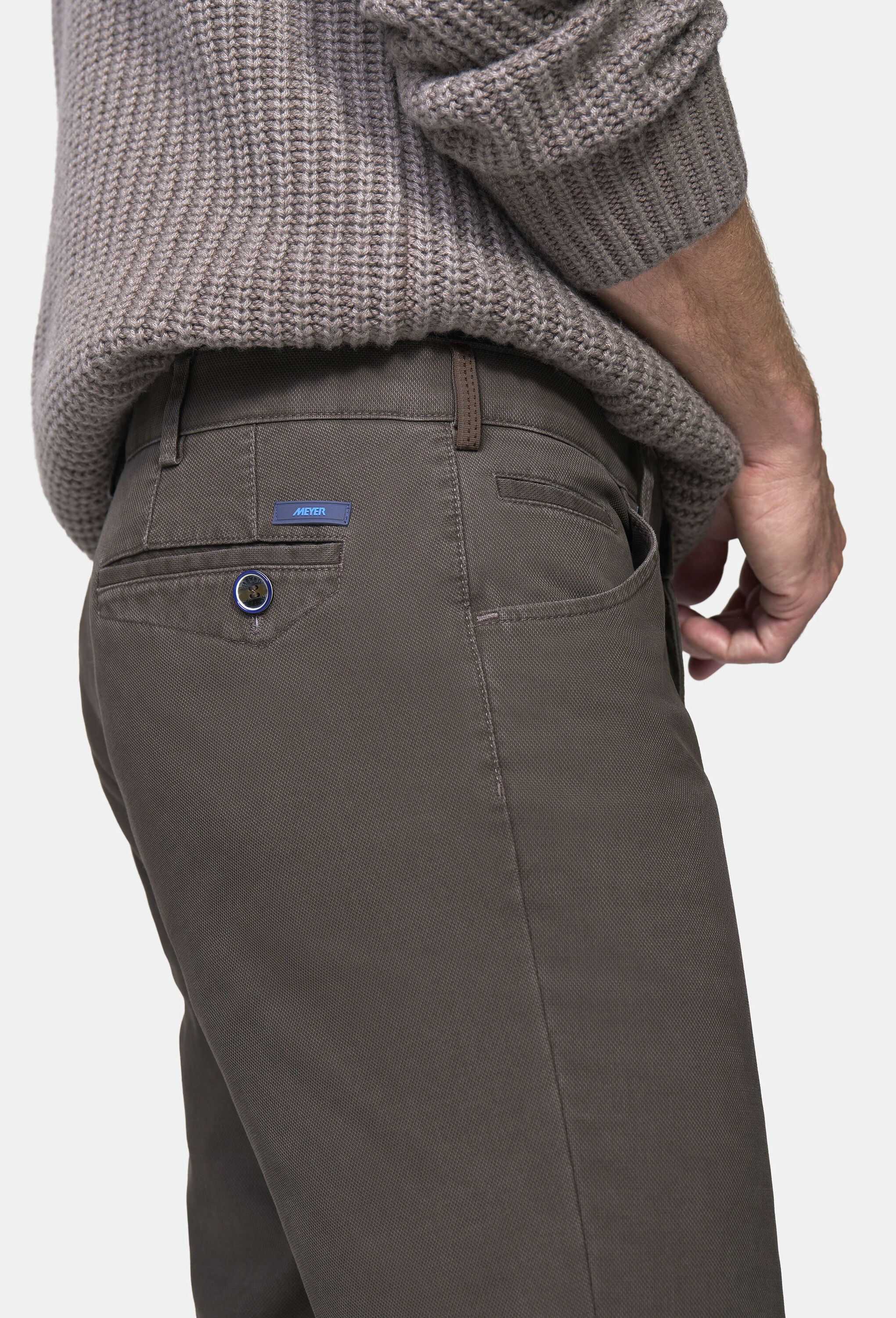MEYER Chinohose »Dublin 9-3009«  in hochelastischer moderner Micro Struktur