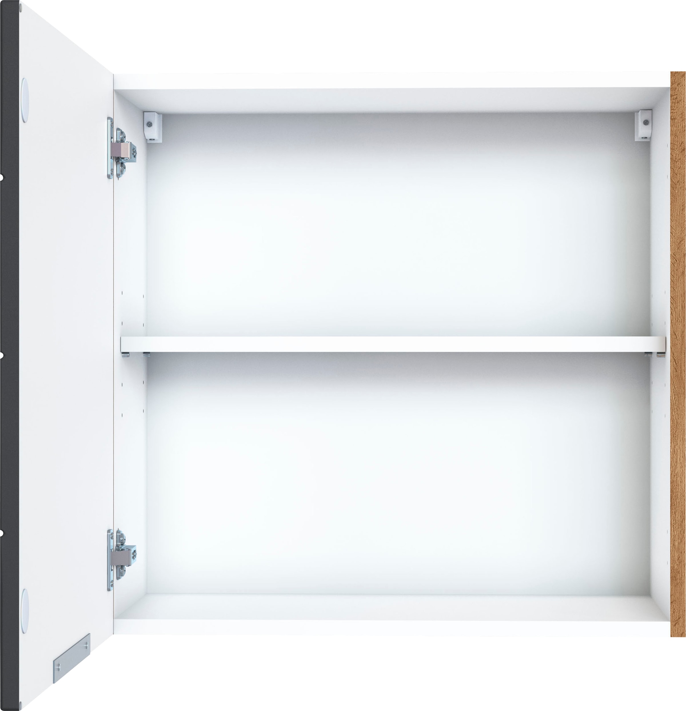 KOCHSTATION Hängeschrank »KS-Luhe« 60 cm breit, hochwertige MDF-Fronten mit waagerechter Lisene