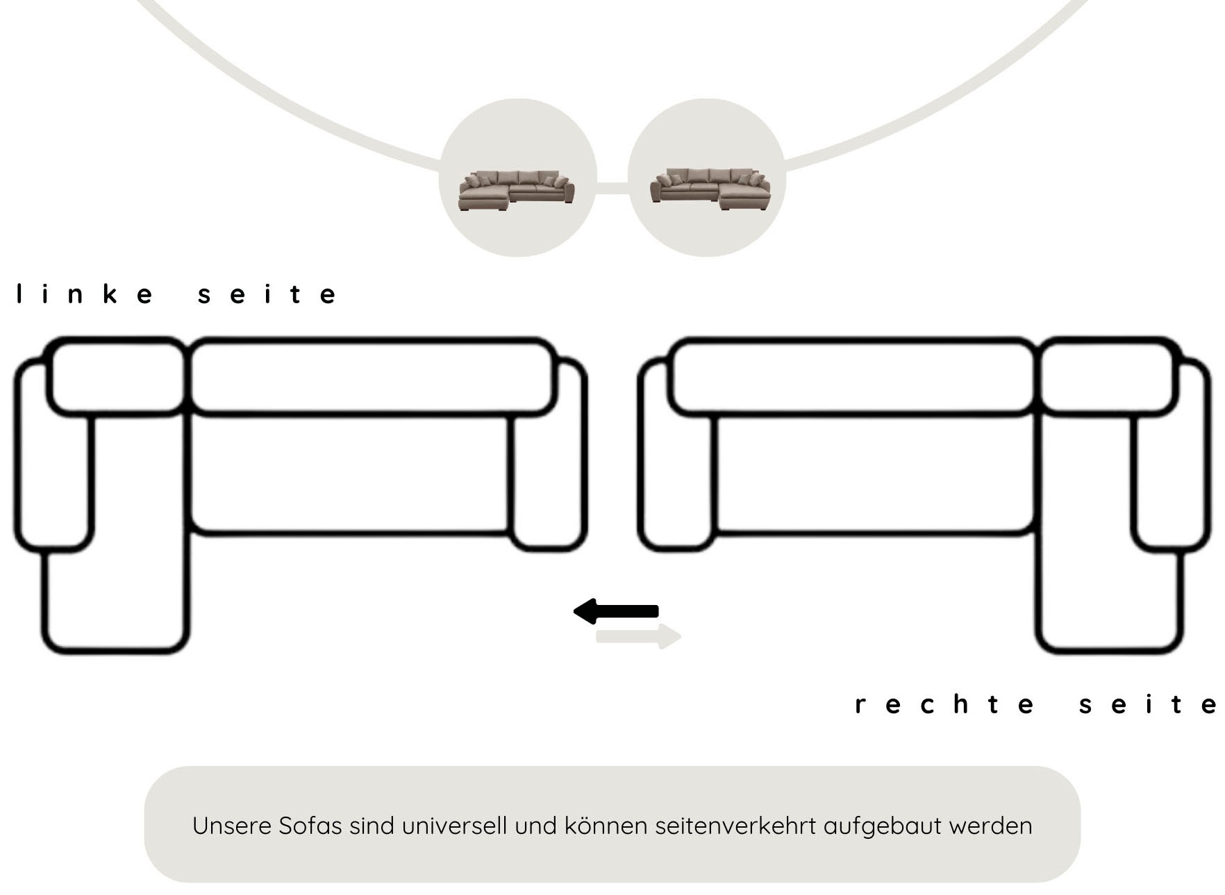 Home affaire Ecksofa »Cara Mia L-Form, B: 325 cm, XXL-Sofa mit 4 Zierkissen« optional Schlaffunktion & Bettkasten, Liegefl. 145x270 cm