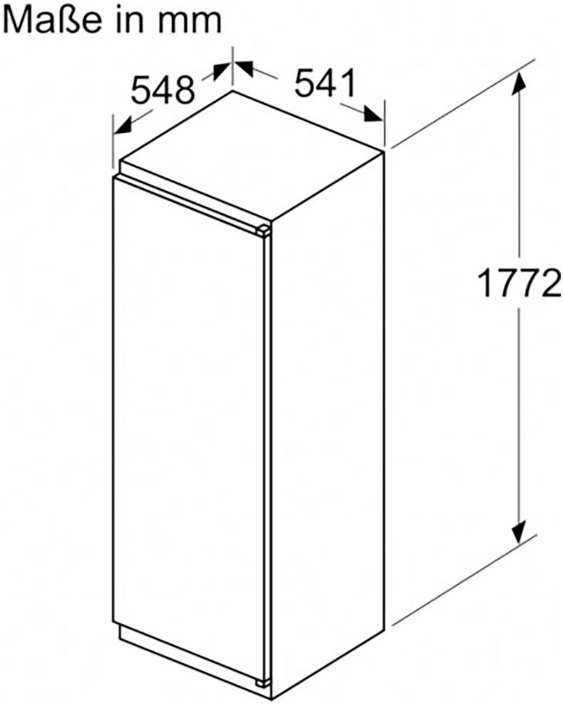 BOSCH Einbaukühlschrank »KIR81NSE0«, KIR81NSE0, 177,2 cm hoch, 54,1 cm breit