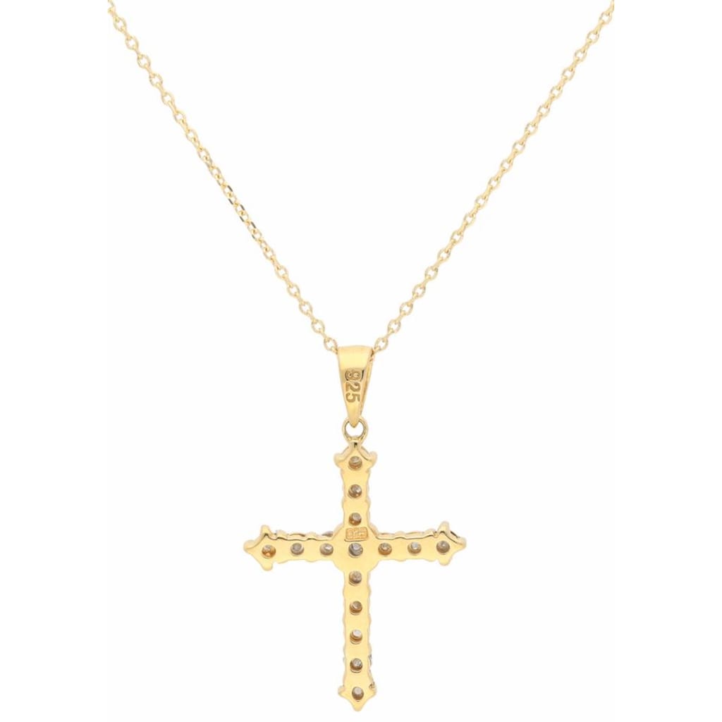 Firetti Kreuzkette »Schmuck Geschenk Halsschmuck Halskette Silberkette Kreuz«