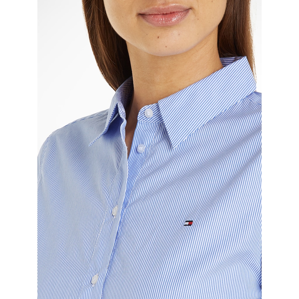 Tommy Hilfiger Hemdbluse »ESSENTIAL STP REGULAR SHIRT«, mit Logostickerei