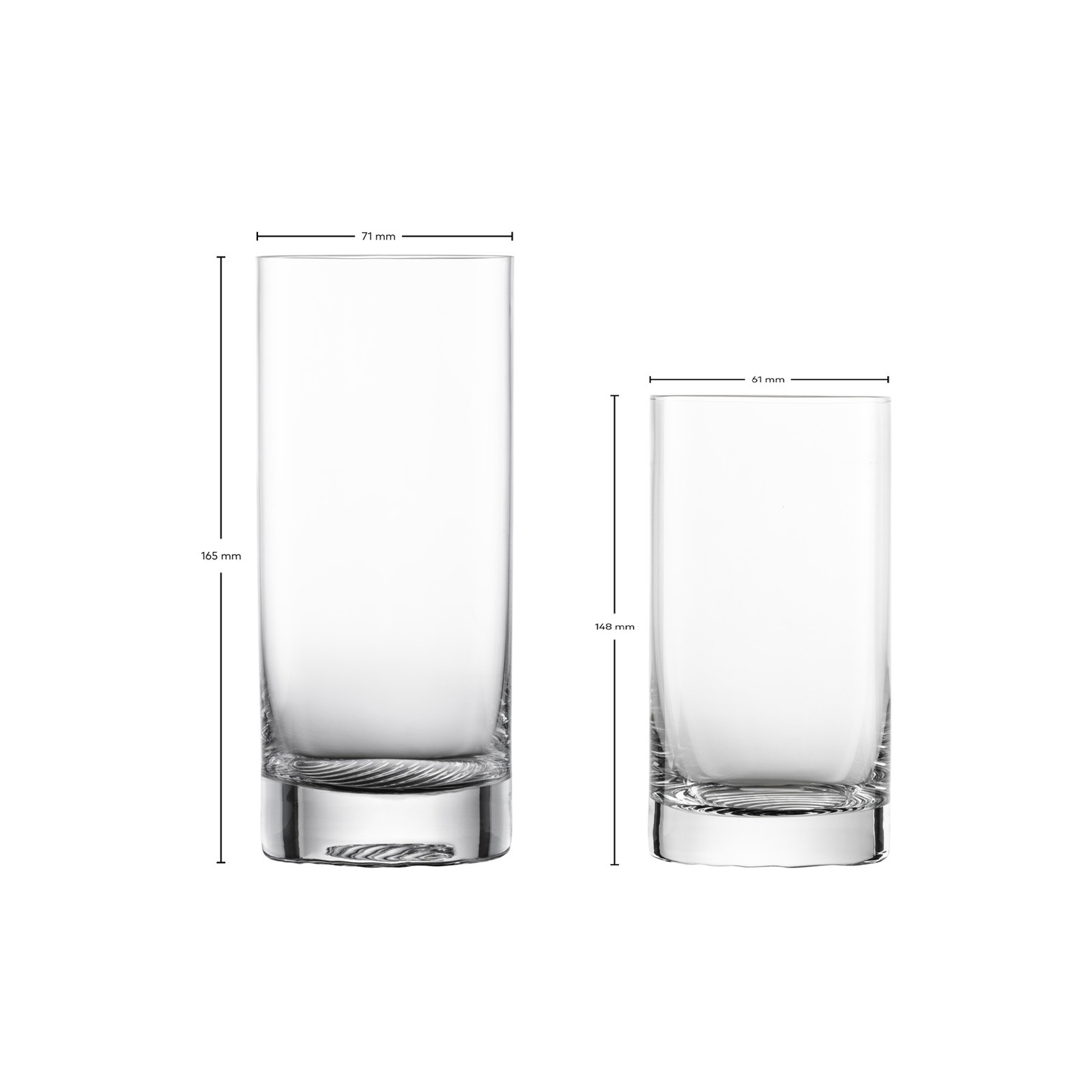 Zwiesel Glas Gläser-Set »Trinkgläserset ECHO 8er Set transparent« Spülmaschinengeeignet
