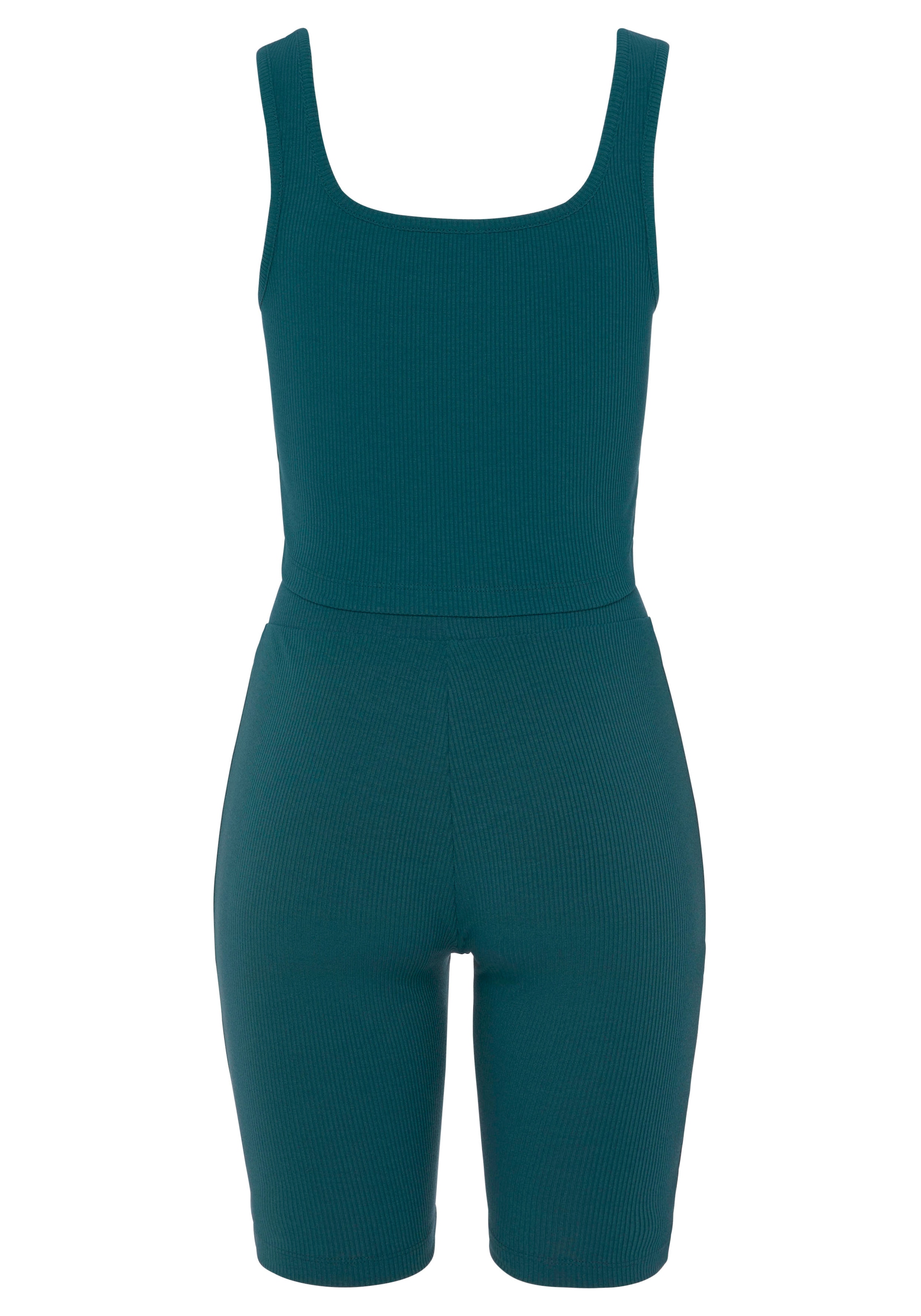 LASCANA Shorty, bestehend aus Top und Shorts aus Rippmaterial, Homewear-Set