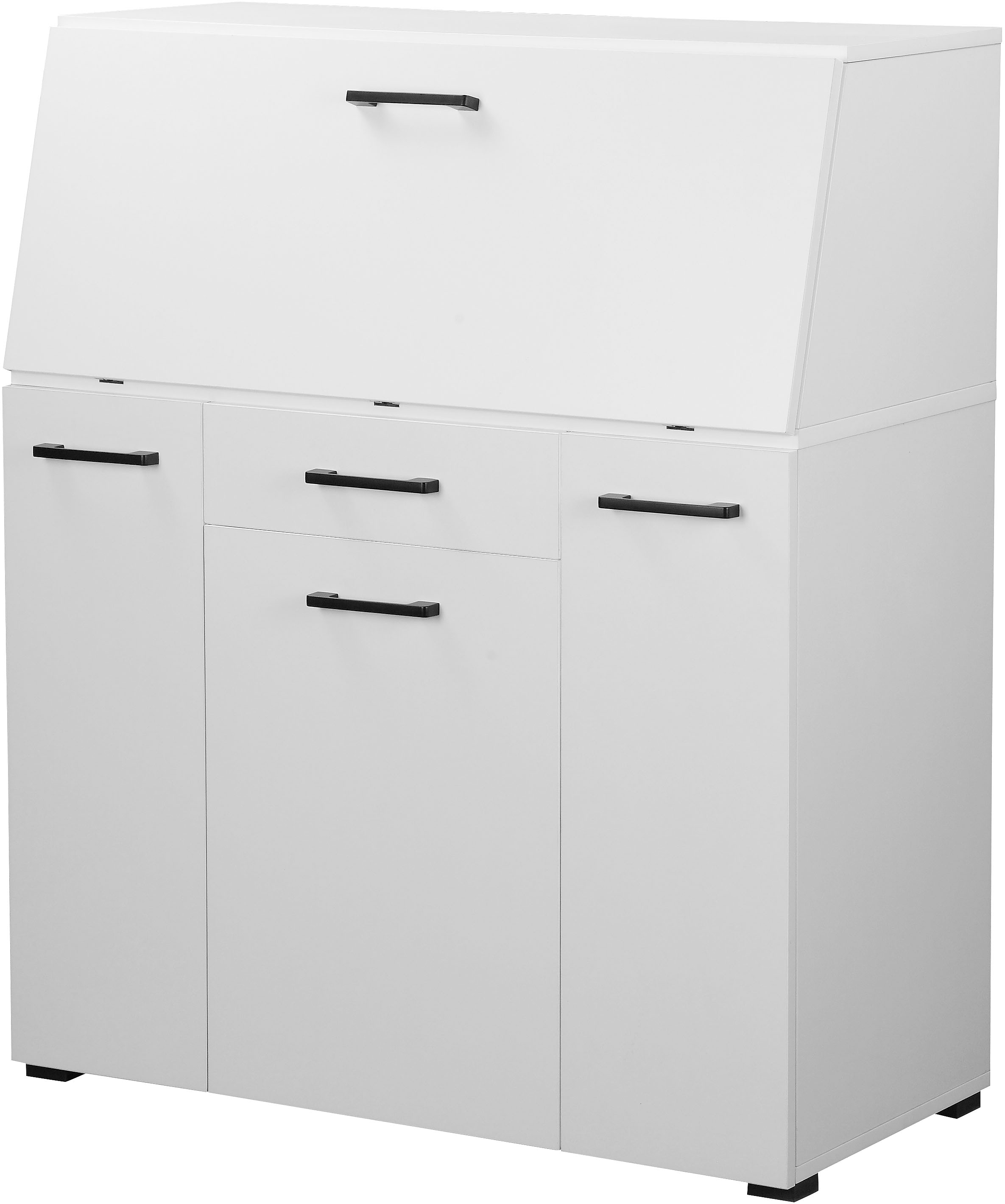 OTTO home Sekretär "Moid, Home-Office-Schreibtisch," viele Stauraummöglichkeiten, kompaktes & modernes Design, B. 88,5 cm