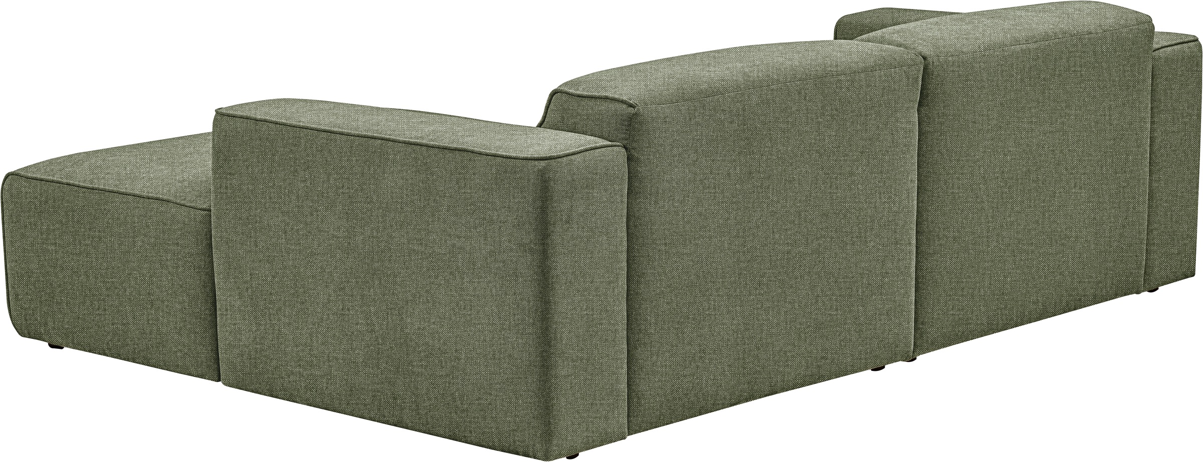 andas Ecksofa »Noord mit Kedernaht, Breite 234 cm«, Cord, Struktur, Webstoff, mit Wellenunterfederung, Massivholzrahmen