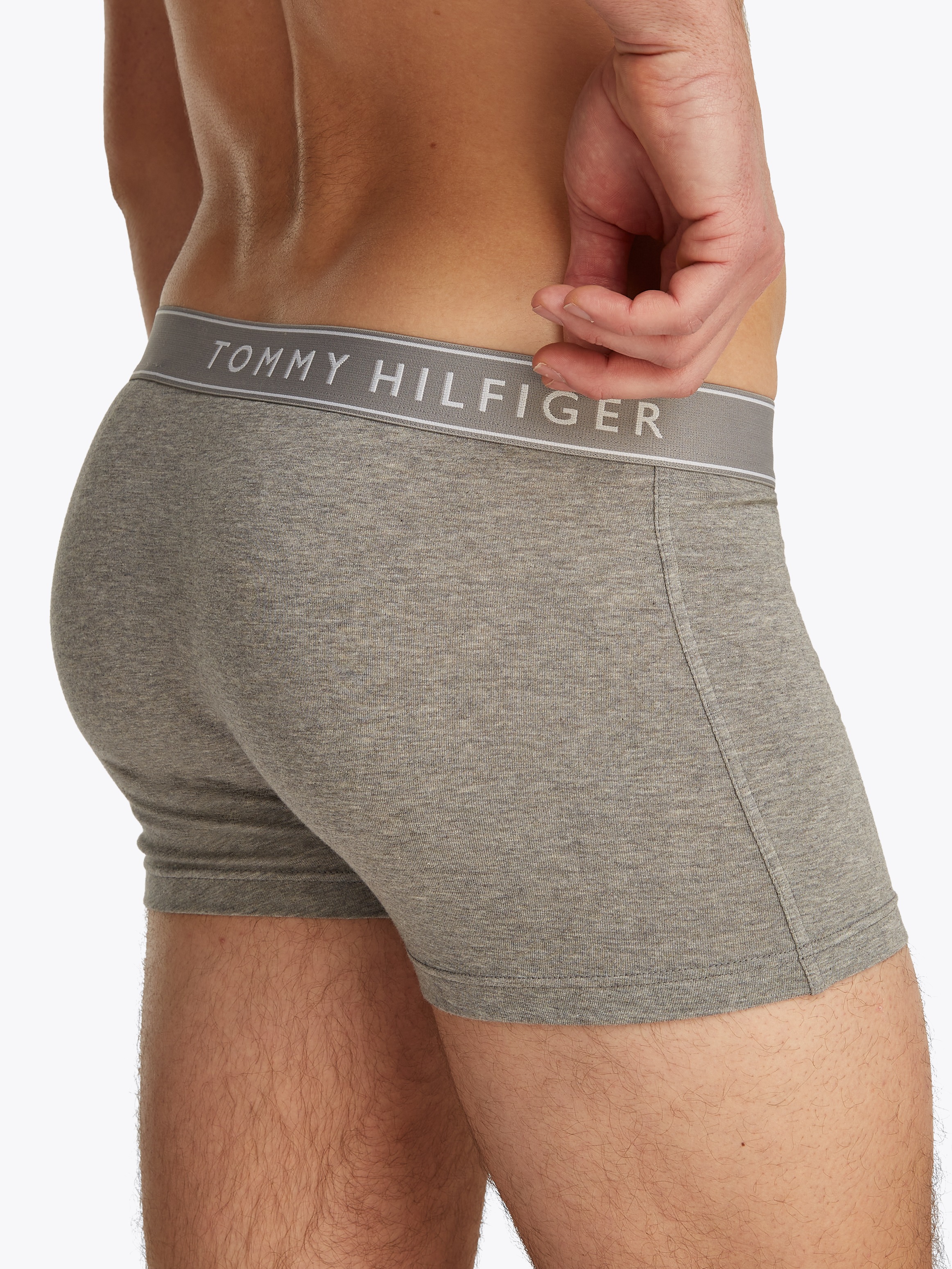 Tommy Hilfiger Underwear Trunk »3P TRUNK DTM« Packung, 3er, 3 Stk. tlg., mit Logobund