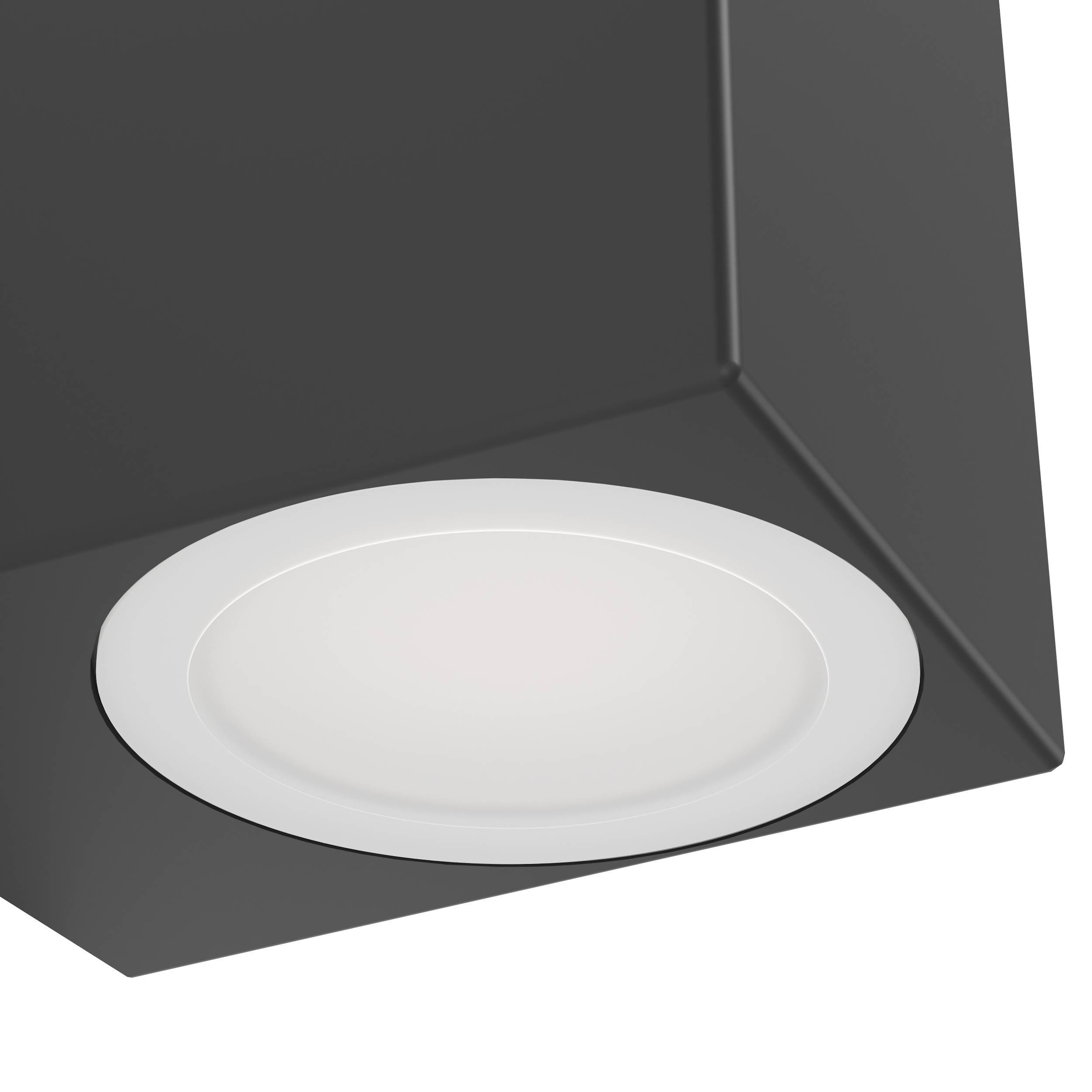 EGLO Wandleuchte »Jabaga Wandlampe, Außenwandleuchte mit Up and Down Light, GU10, IP44« GU10 1 Stk. Wand-/Deckenleuchte - L7 x H15,5 x AL9 cm - schwarz - 2X4,6W inkl.