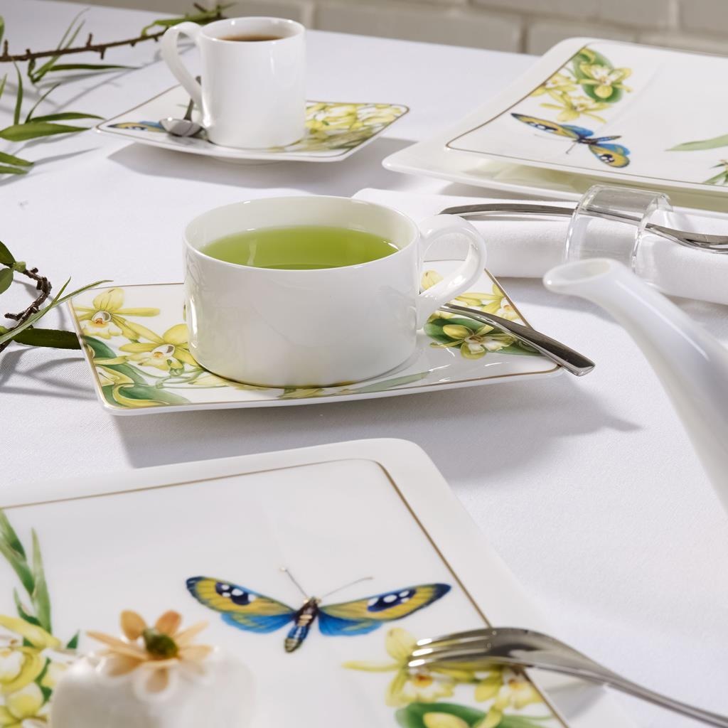 Villeroy & Boch Tasse »Teetasse mit Untertasse Amazonia 230 ml bunt« Spülmaschinenfest