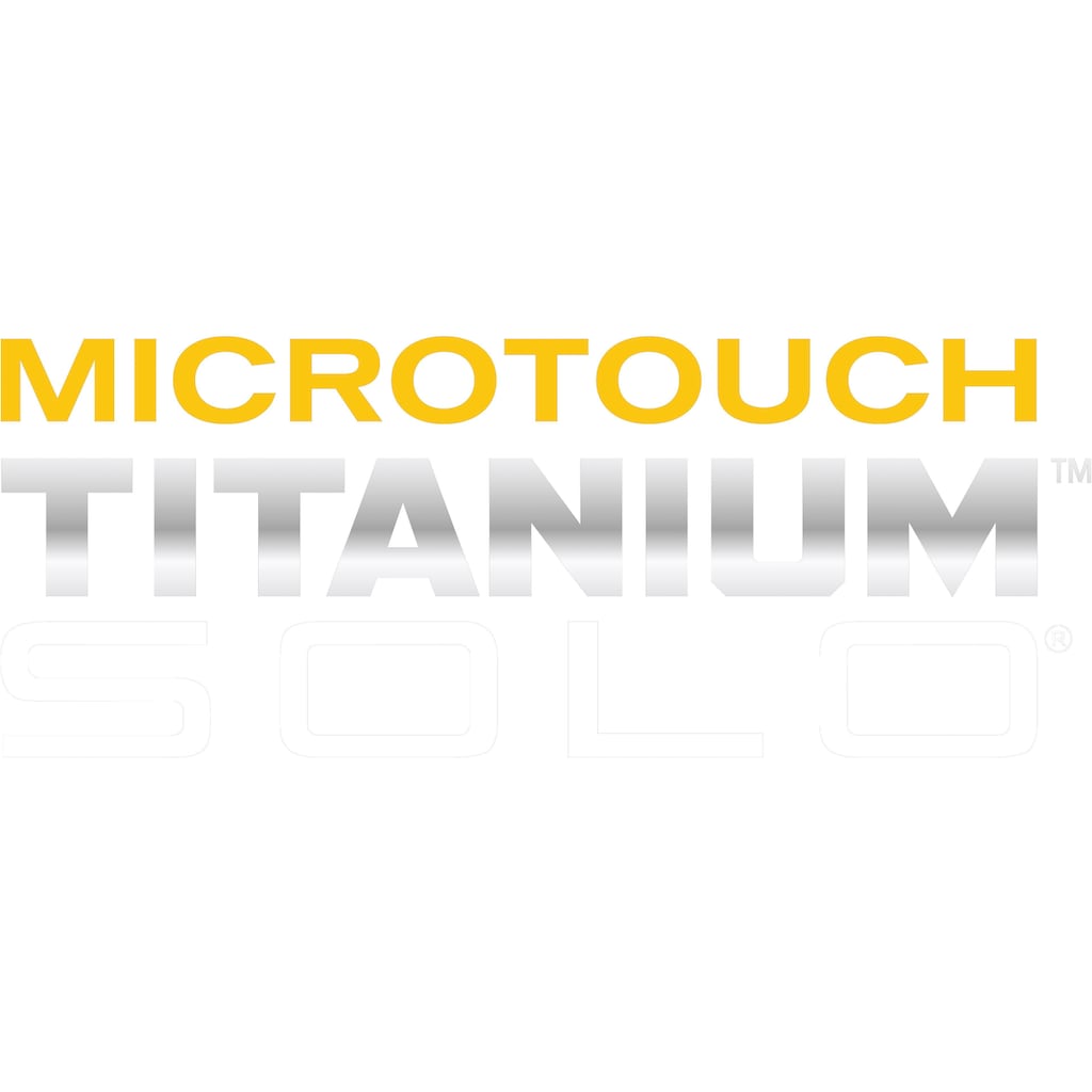 MediaShop Multifunktionstrimmer »MicroTouch Titanium Solo«, 3 Aufsätze