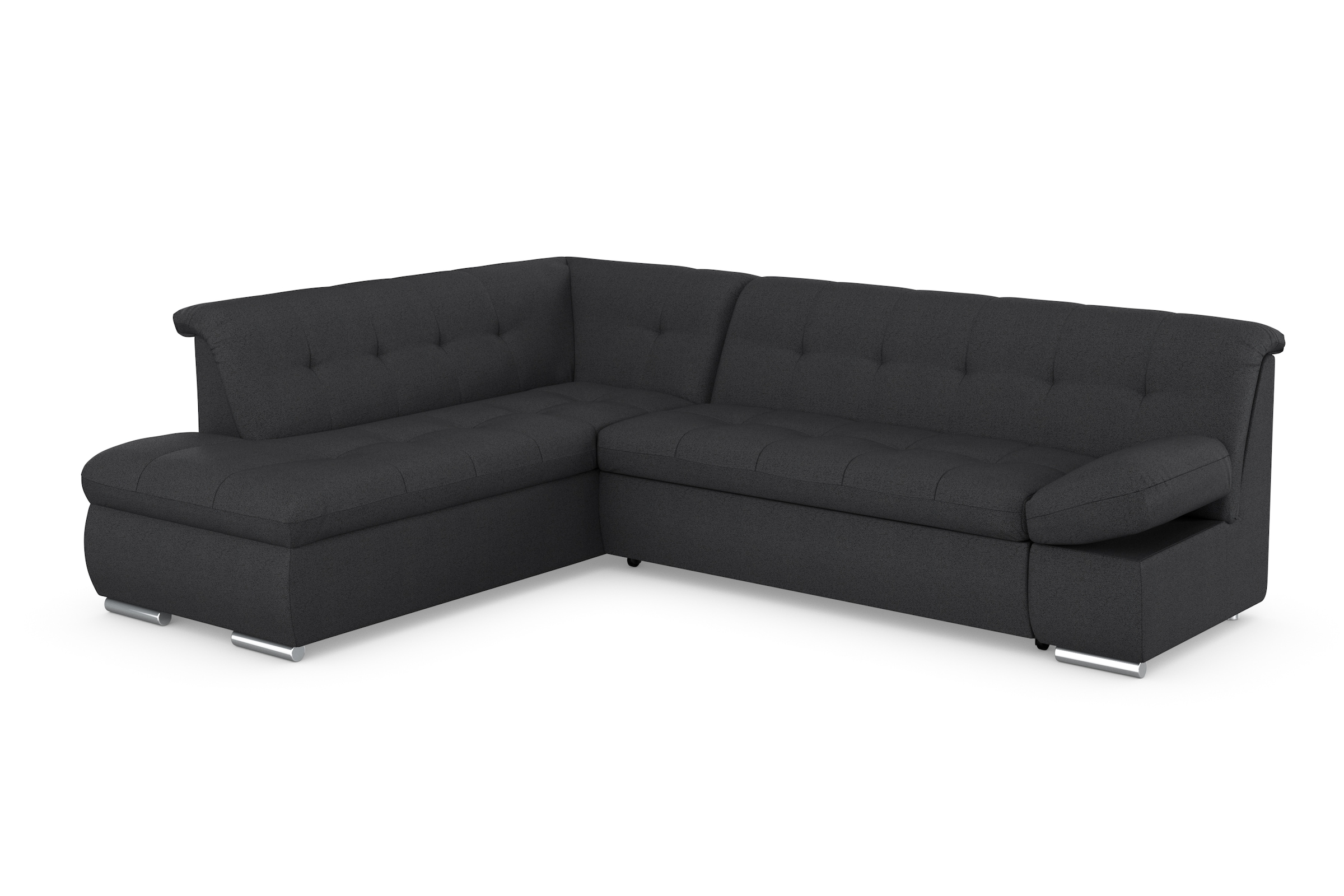 DOMO collection Ecksofa »Mona L-Form«, wahlweise mit Bett- und Armlehnfunktion