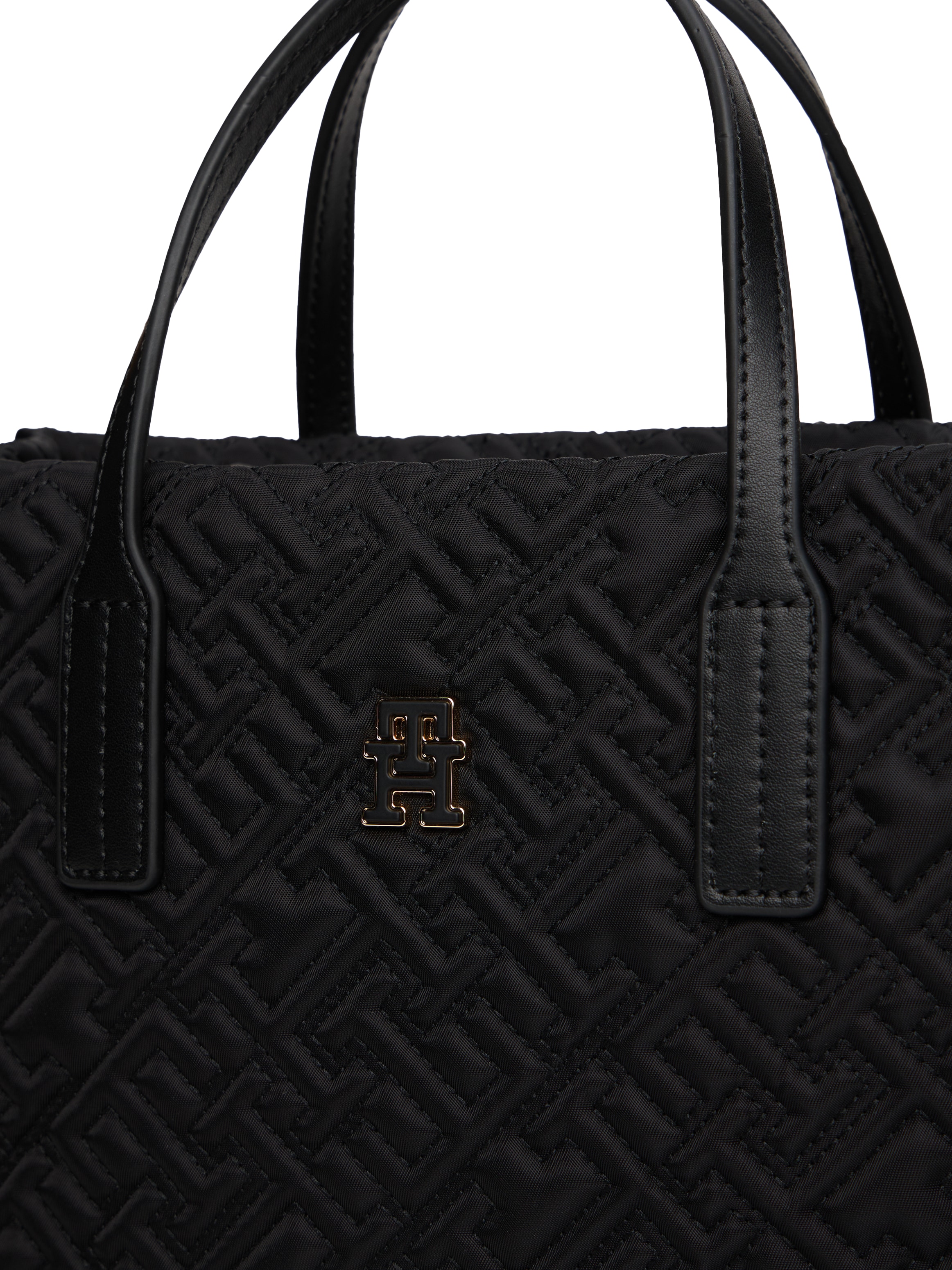 Tommy Hilfiger Tragetasche »TH CITY MINI TOTE MONO NYLON« , Damen Schultertasche, Businesstasche mit TH-Logoprägung