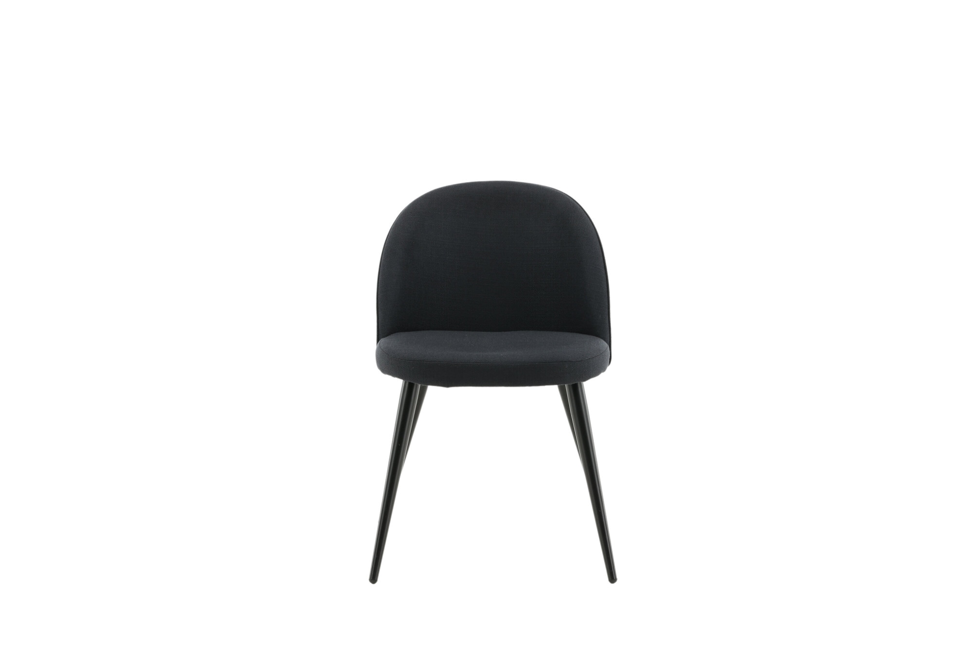 Venture Home Esszimmerstuhl »Velvet, 2er-Set Esszimmerstühle in Schwarz-Stoff, 150 kg belastbar« () 2 Stk.Polsterstuhl, Stoffbezug, Metallbeine, abgerundet, vielseitig