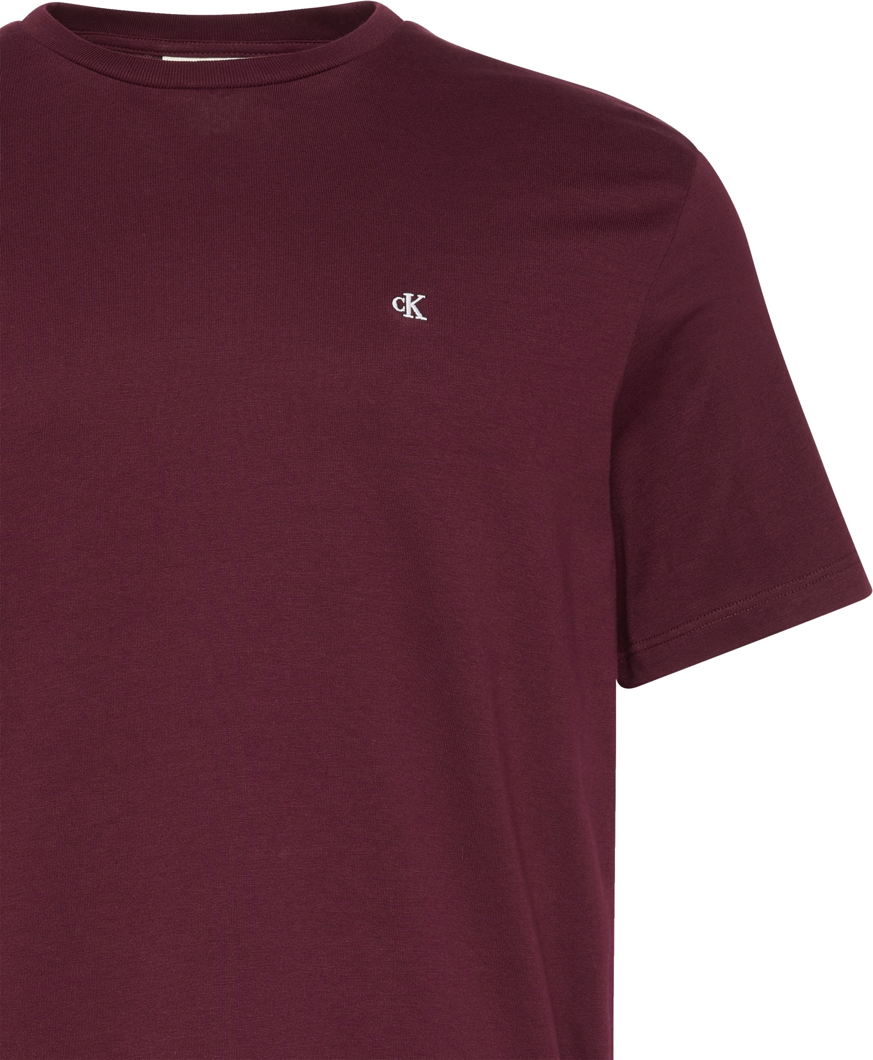 Calvin Klein Jeans T-Shirt »SS SMOOTH CTTN SOLID CREWNK TEE«, mit Logo
