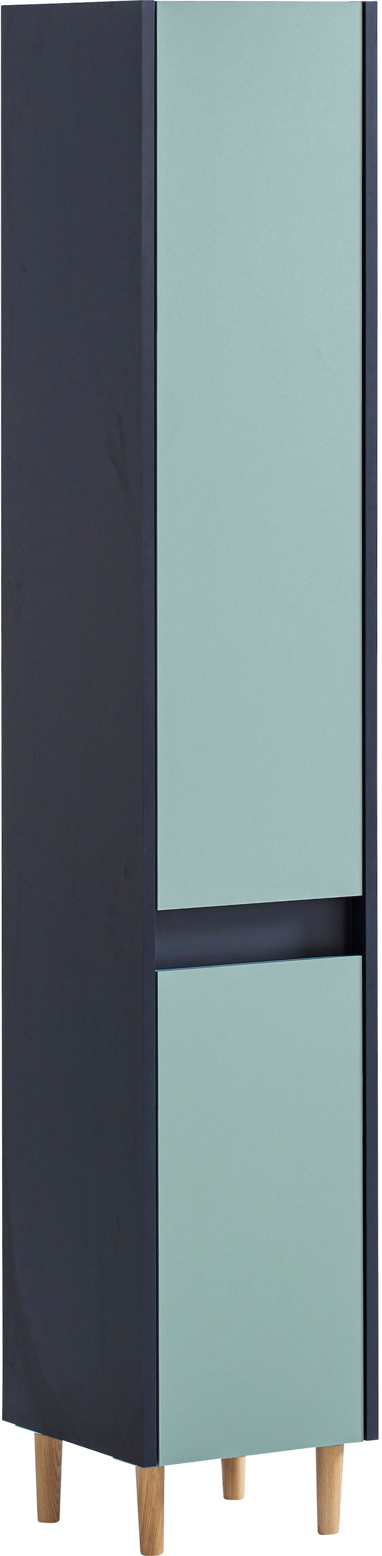 welltime Hochschrank »Lovis, Breite 30 cm« Wechselbarer Türanschlag, Möbelfüße aus Massivholz