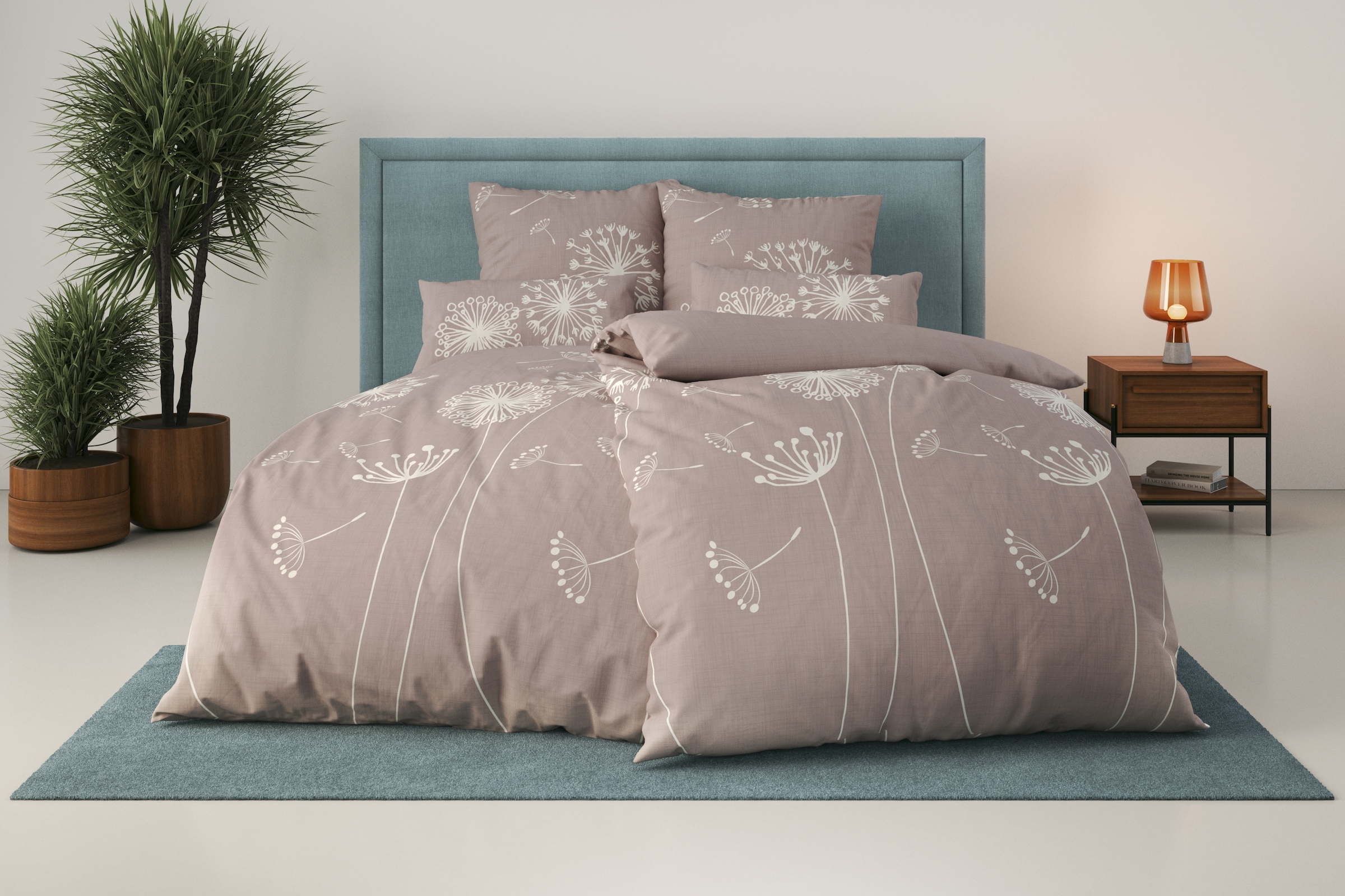 OTTO home Bettwäsche »Soucy« 2 Stk. ab Gr. 135x200, 100% Baumwolle, Renforcé & PREMIUM Satin (TC300)