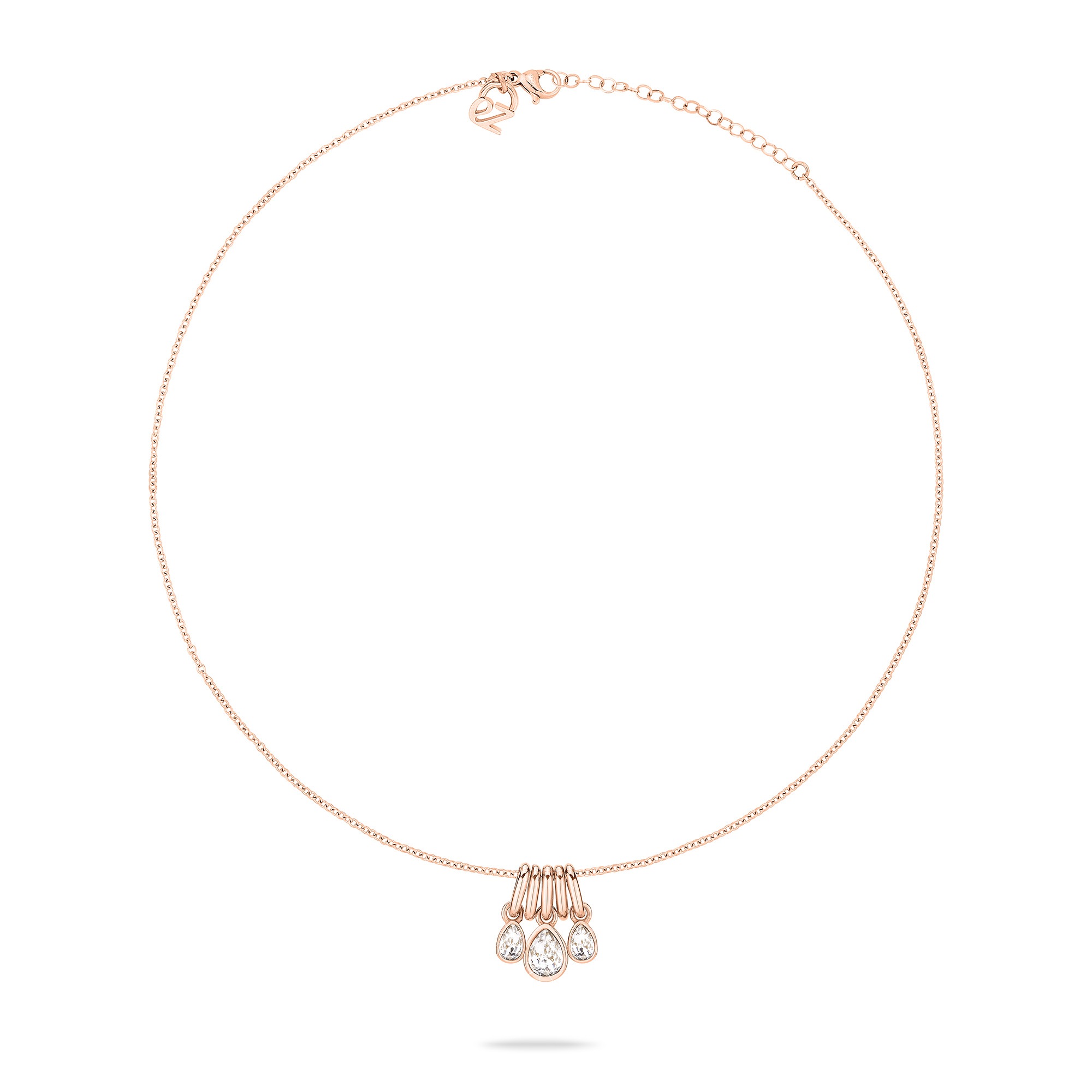 Echtzeit Kette mit Anhänger »Schmuck Geschenk Edelstahl Halskette Like Diamonds Tropfen« mit Glasstein