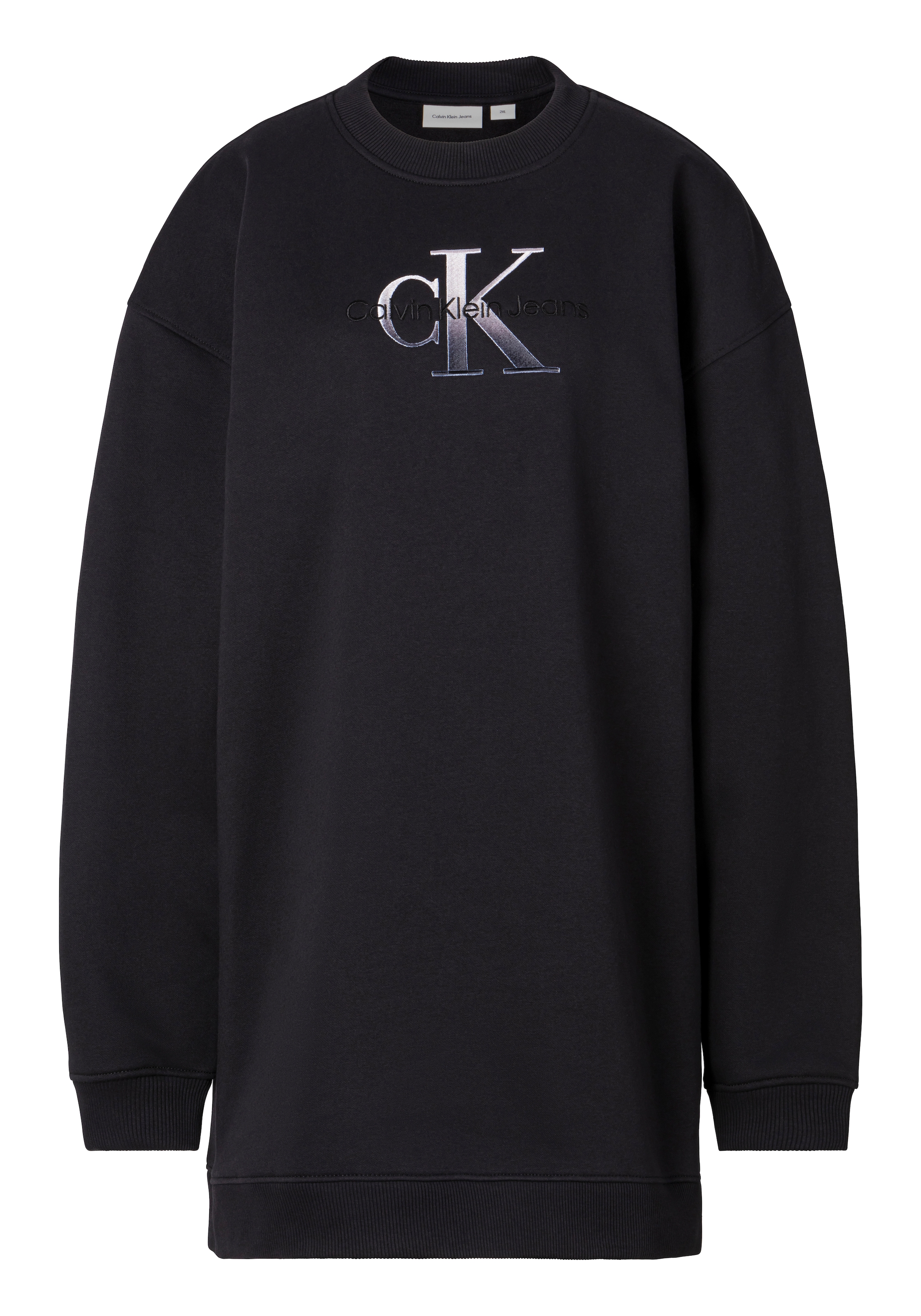 Calvin Klein Jeans Plus Sweatkleid »PLUS EMBROIDERED MONOLOGO DRESS«, mit Logo-Stickerei, in großen Größen