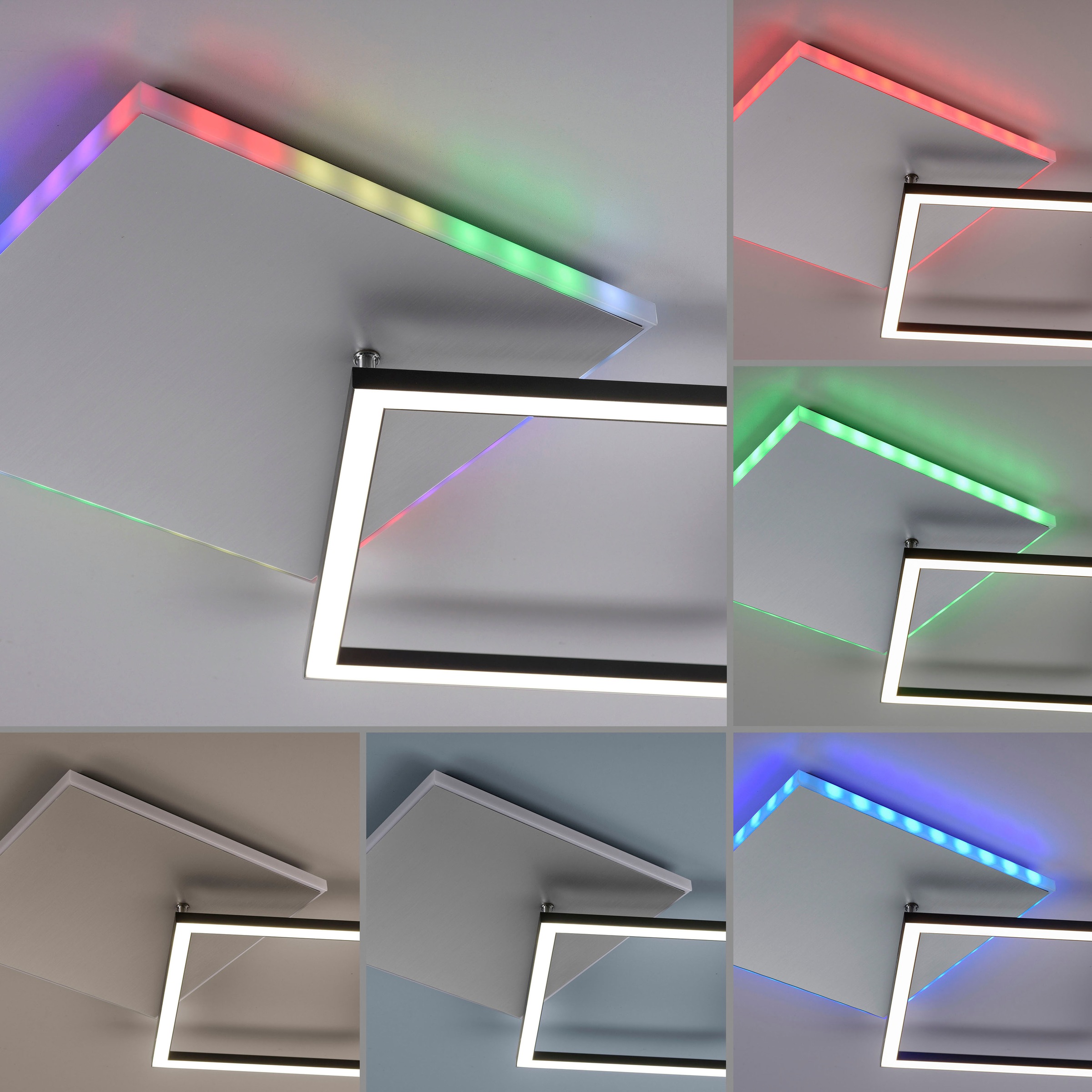 JUST LIGHT LED Deckenleuchte »RENDA«, 2 flammig, Leuchtmittel LED-Board-LED-Board | LED fest integriert-LED fest integriert