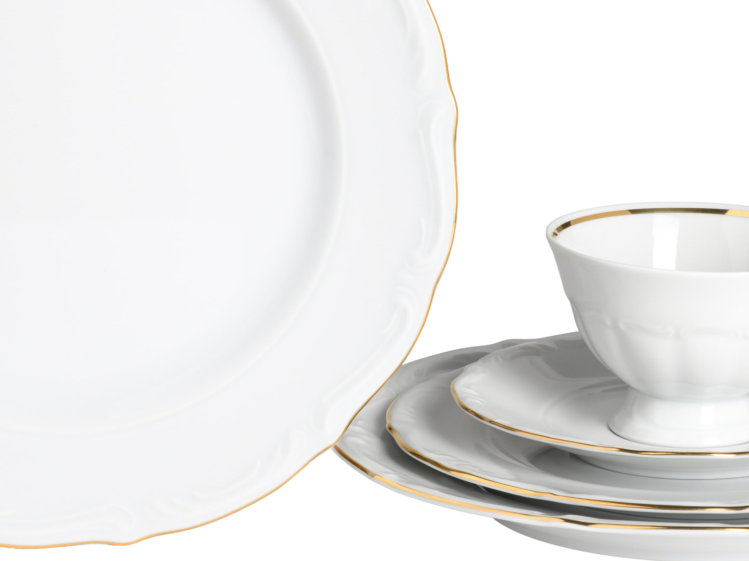 CreaTable Kombiservice »Maria Theresia, Kombi-Service 30-tlg« Traditionelle Porzellanform