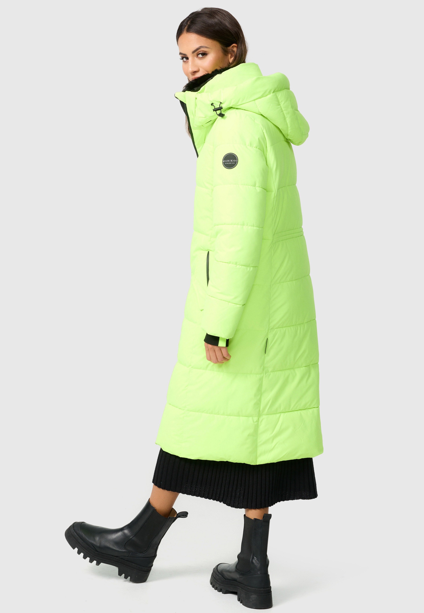 Marikoo Steppjacke »Marikoo Zuraraa lange Damen Winter Steppjacke B989«