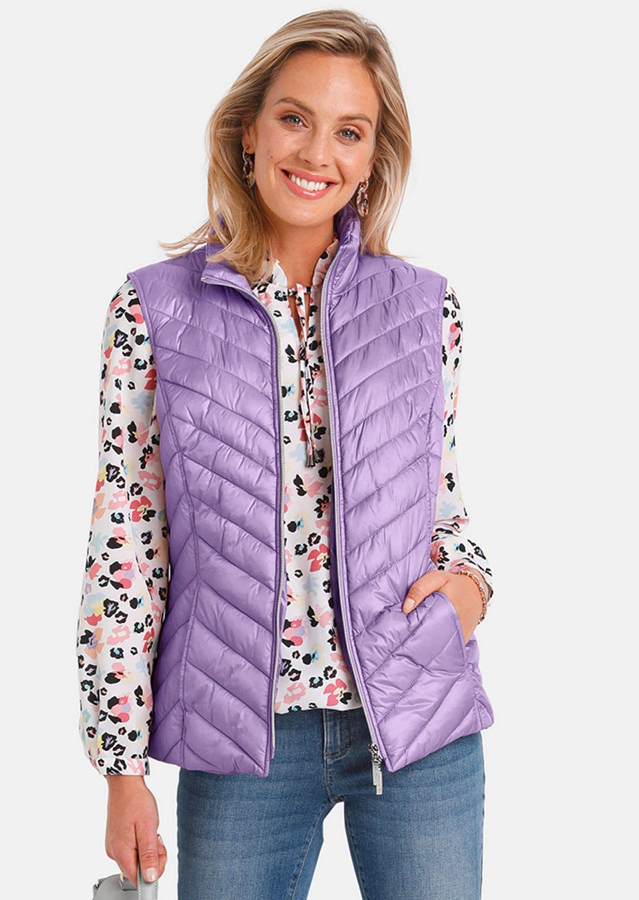 GOLDNER Kurzweste »Figurschmeichelnde Weste mit leichter Wattierung«