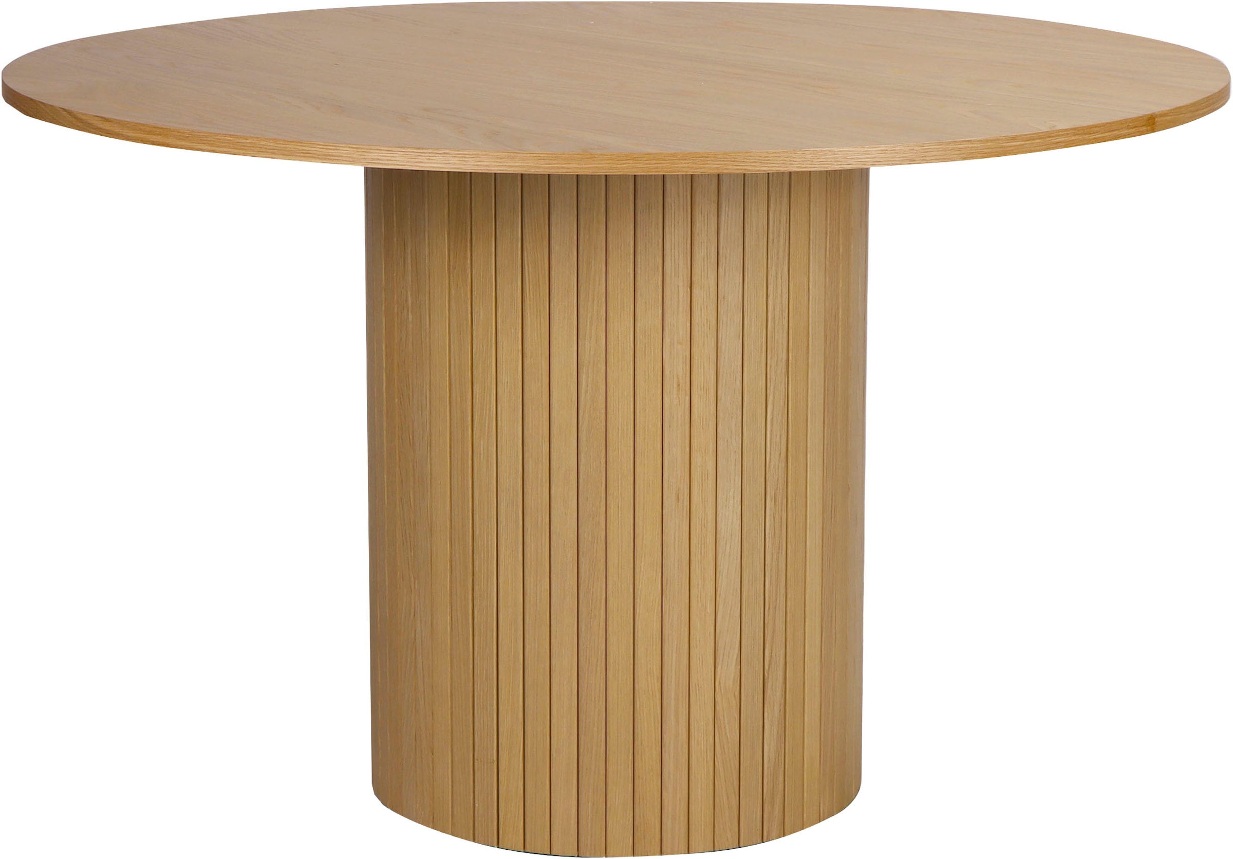 Home affaire Esstisch Sockel mit Lamellendesign