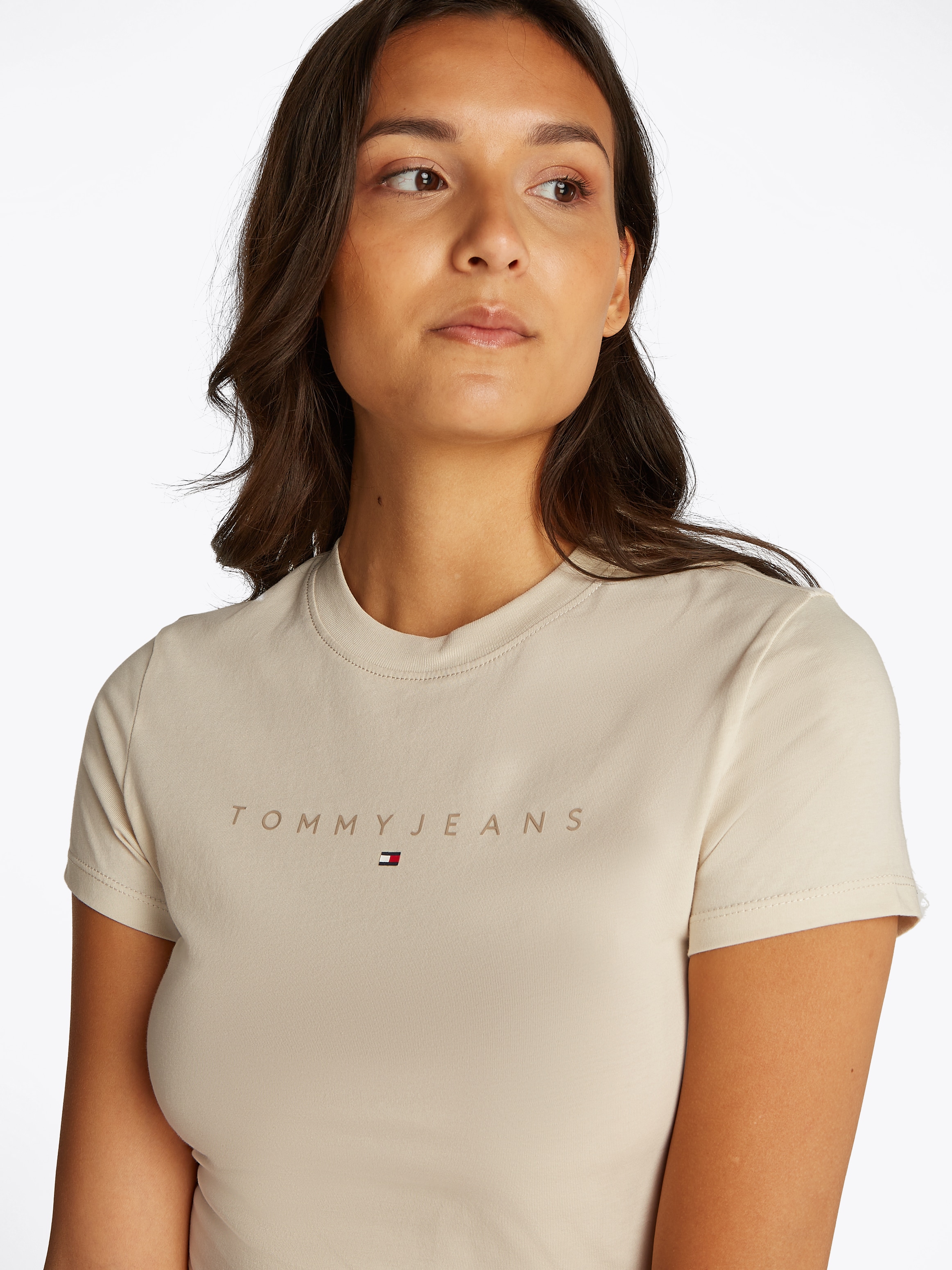 Tommy Jeans T-Shirt »TJW SLIM TONAL LINEAR TEE EXT«, mit Logoschriftzug