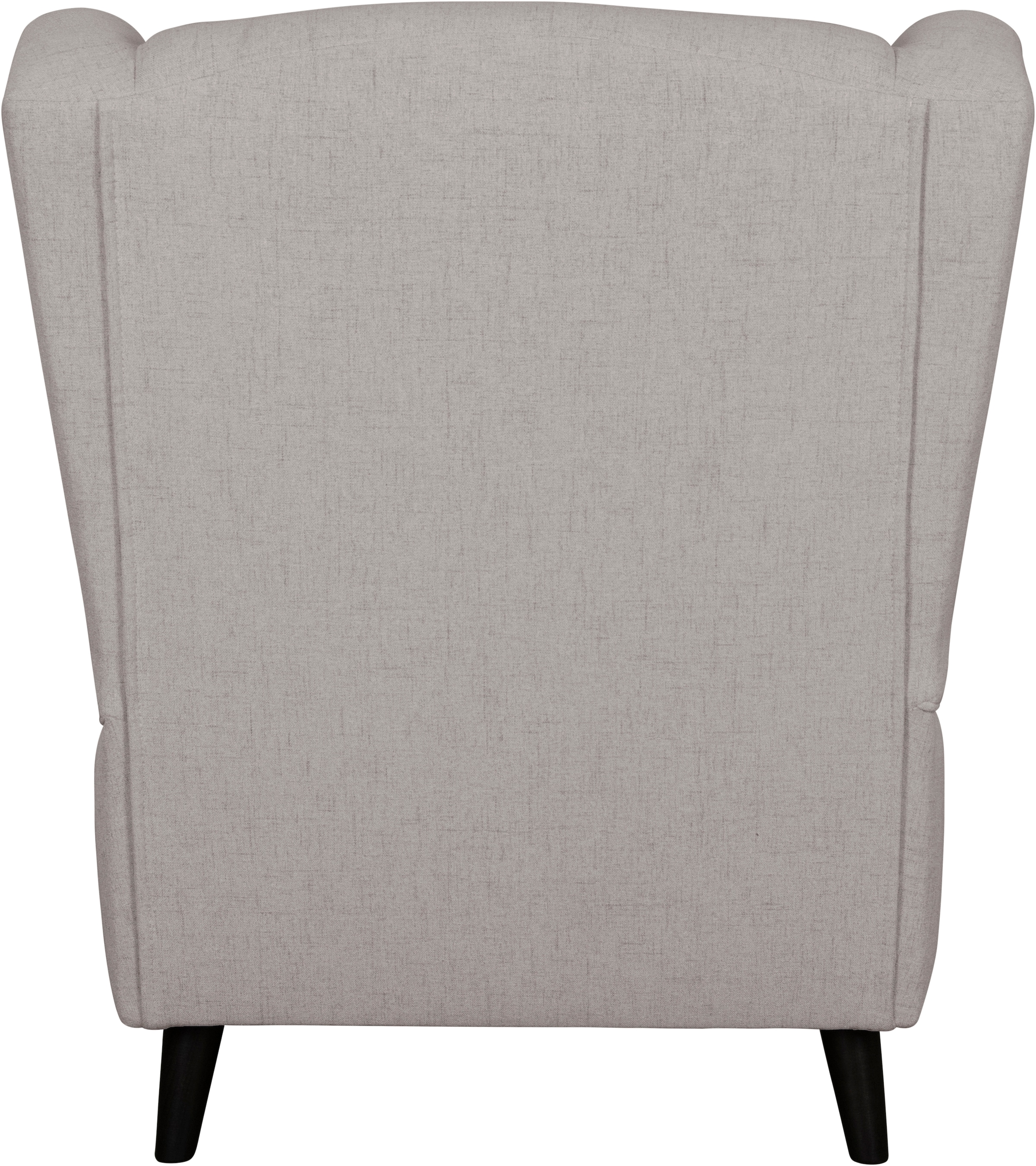 Home affaire Sessel »Ohrensessel CHISTELLE, wahlweise mit Polsterhocker«, mit Wellenunterfederung, Maße: B/T/H: 81/87/99 cm