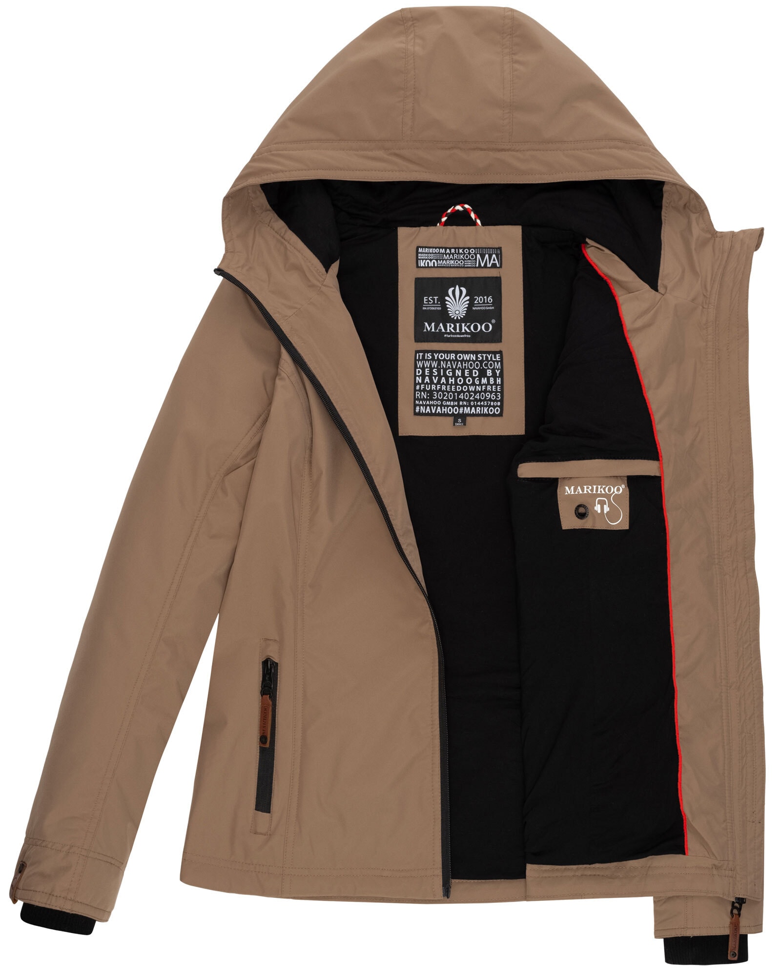 Marikoo Outdoorjacke »Marikoo Brombeere Damen Jacke B862«