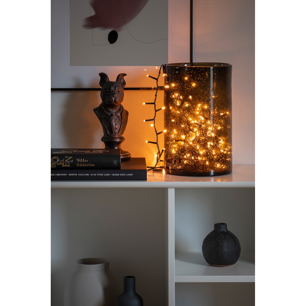 KONSTSMIDE LED-Lichterkette »Büschellichterkette Cluster, Weihnachtsdeko«, mit 200 bernsteinfarbenen Dioden