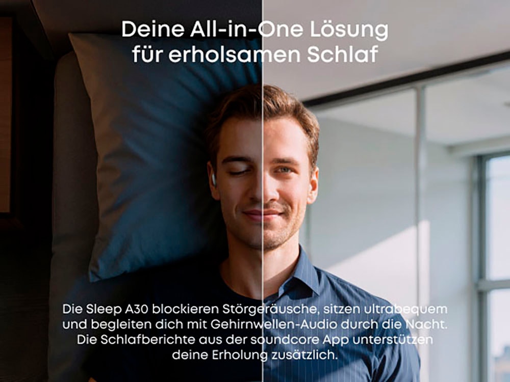 Anker In-Ear-Kopfhörer »Soundcore Sleep A30« Bluetooth Active Noise Cancelling (ANC)
