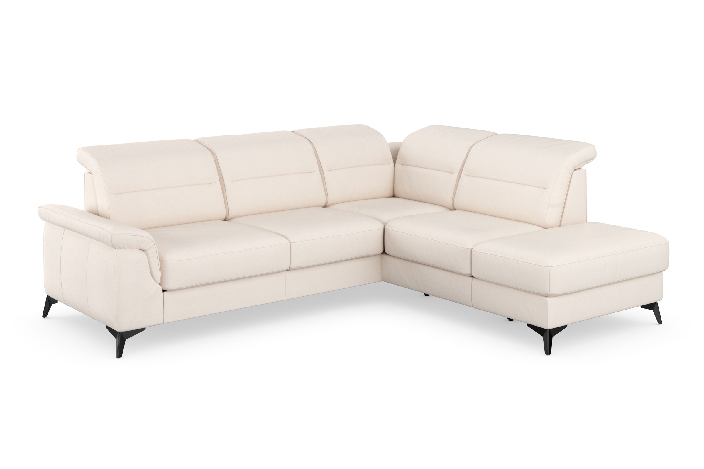 sit&more Ecksofa »Sinatra L-Form« mit Ottomane, optional mit Kopfteilverstellung und Armteilfunktion