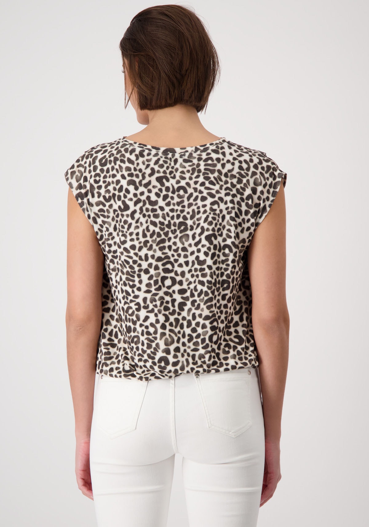 Monari Schlupfbluse, mit Animalprint