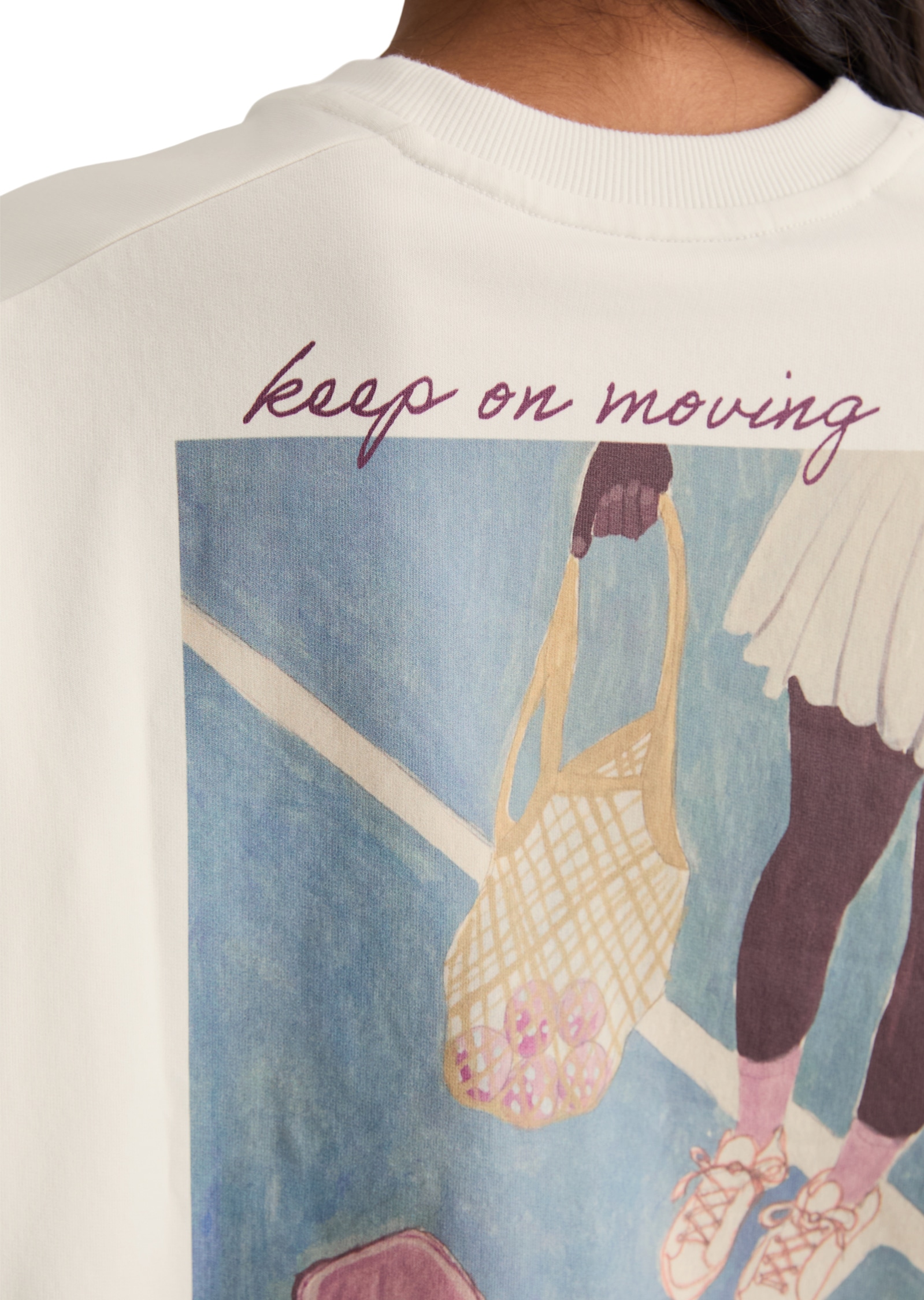 Marc O'Polo DENIM Sweatshirt , oversized mit markantem Rückenprint
