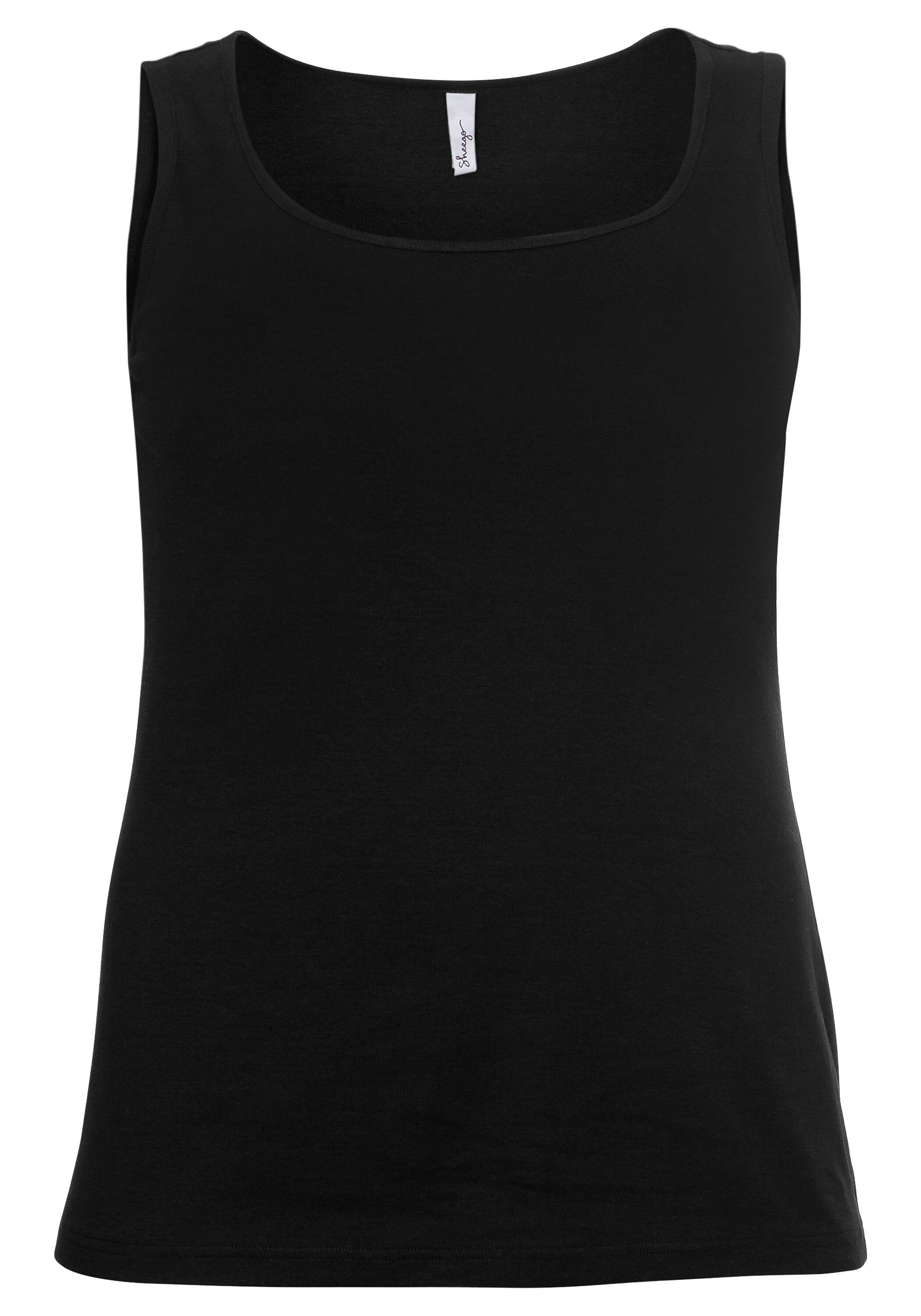 Sheego Tanktop »Tanktop aus reiner Baumwolle«