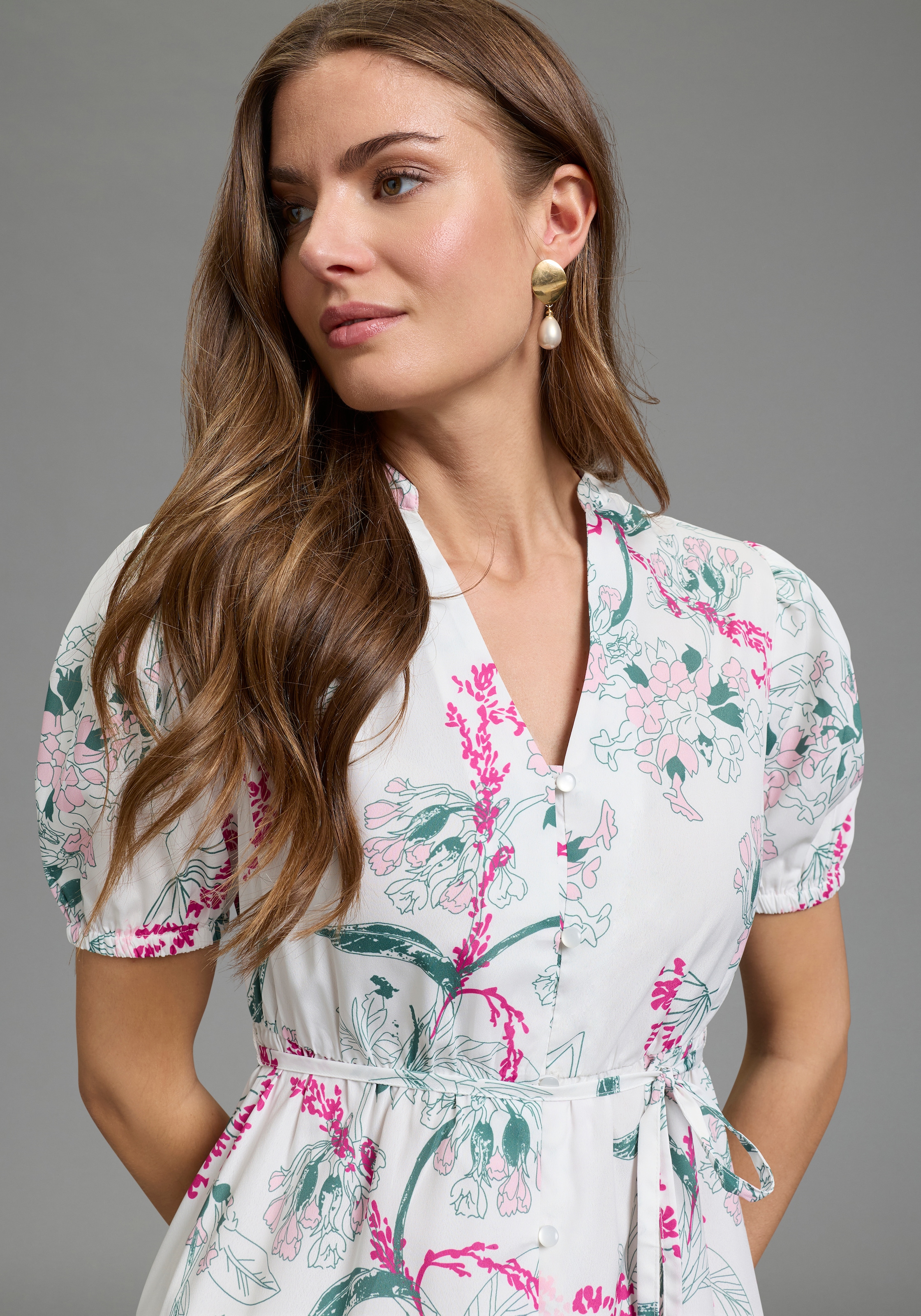 Laura Scott Blusenkleid femininer Stil, für vielseitige Anlässe, aus Polyester