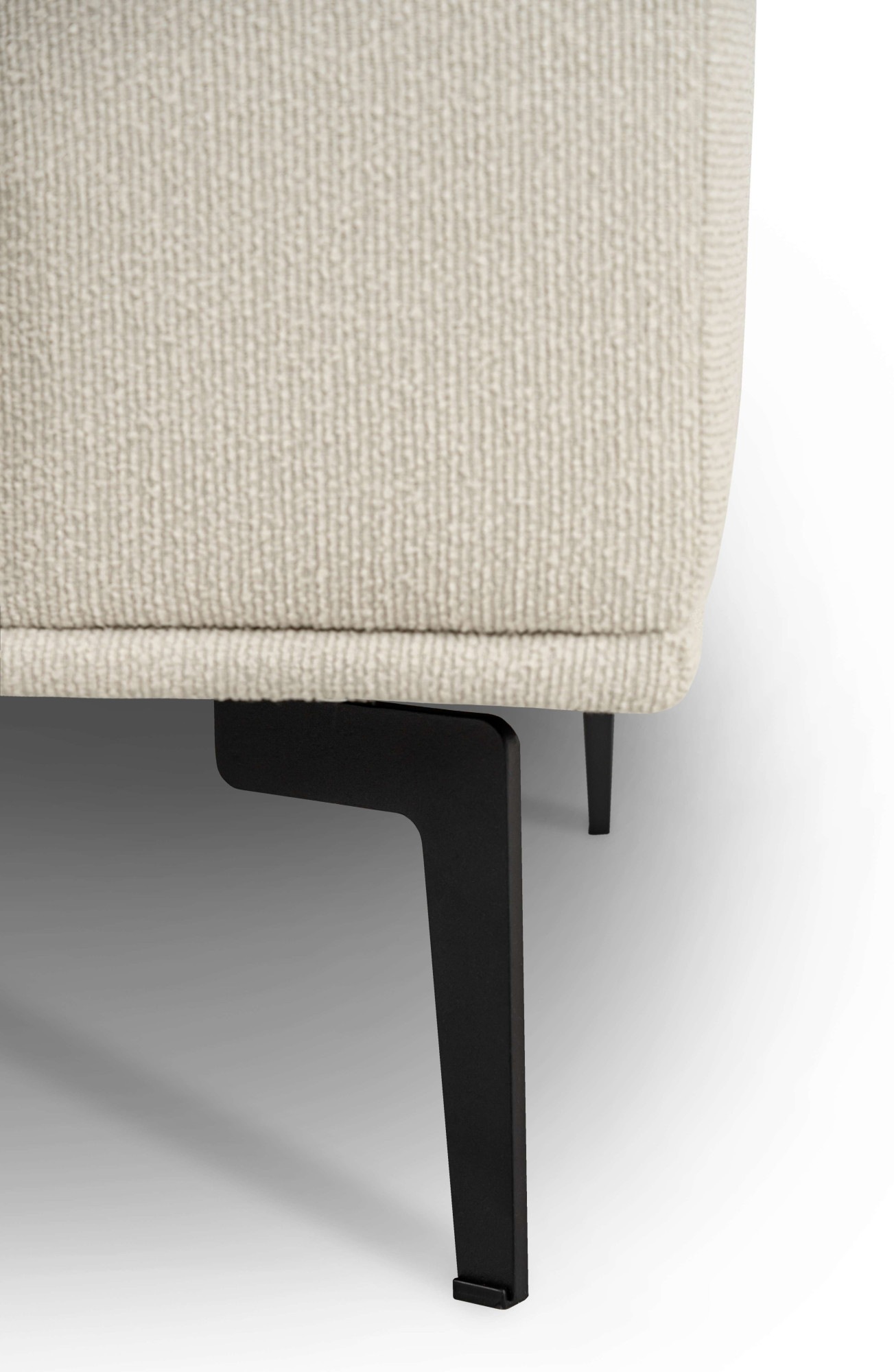 OTTO home Ecksofa »Lillith, 289 cm, L-Form, gemütlicher Sitzkomfort« Eckcouch mit runder Recamiere links/rechts , Strukturstoff