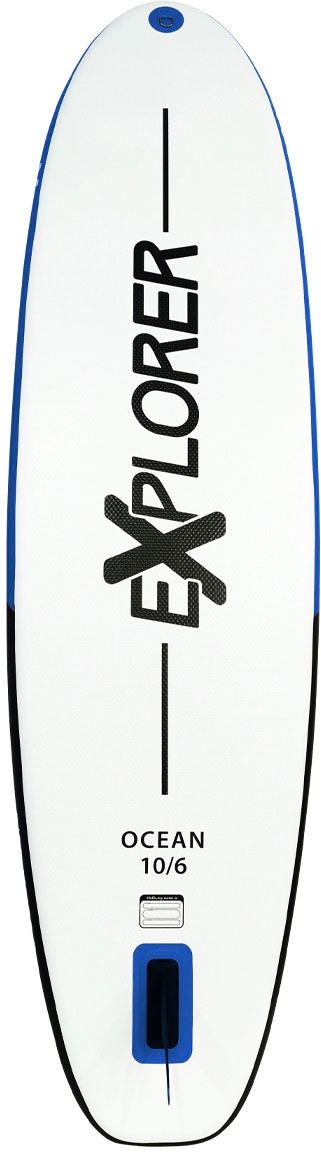 EXPLORER SUP-Board »Stand-up-Paddleset OCEAN 10.6 mit Kajaksitz und Fußraste 320 cm«, (Set, 8 tlg.)