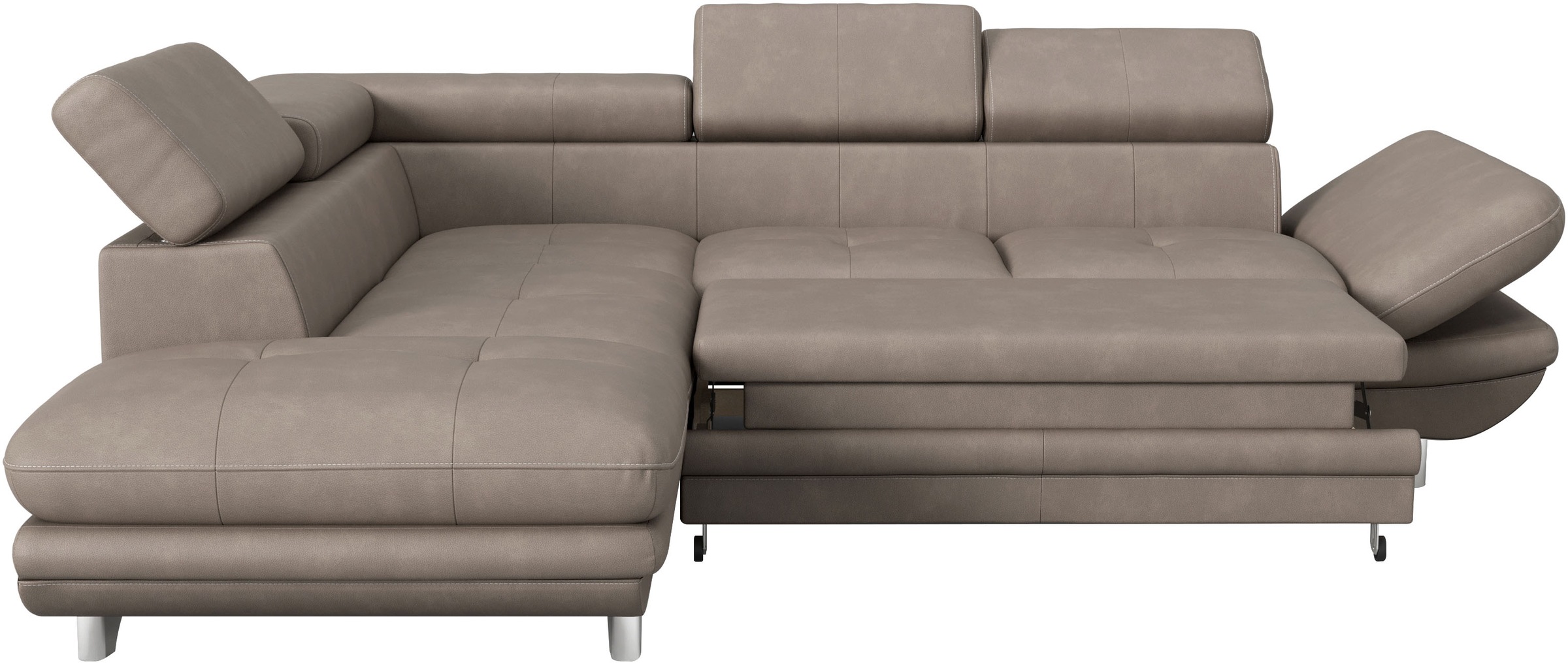 COTTA Ecksofa »Enterprise L-Form«, mit Arm- & Kopfteilverstellung, wahlweise mit Bettfunktion