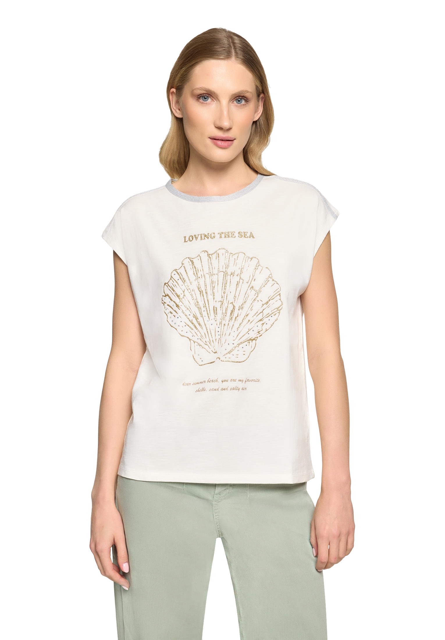 Cartoon Rundhalsshirt »Rundhals-Shirt mit Placement«