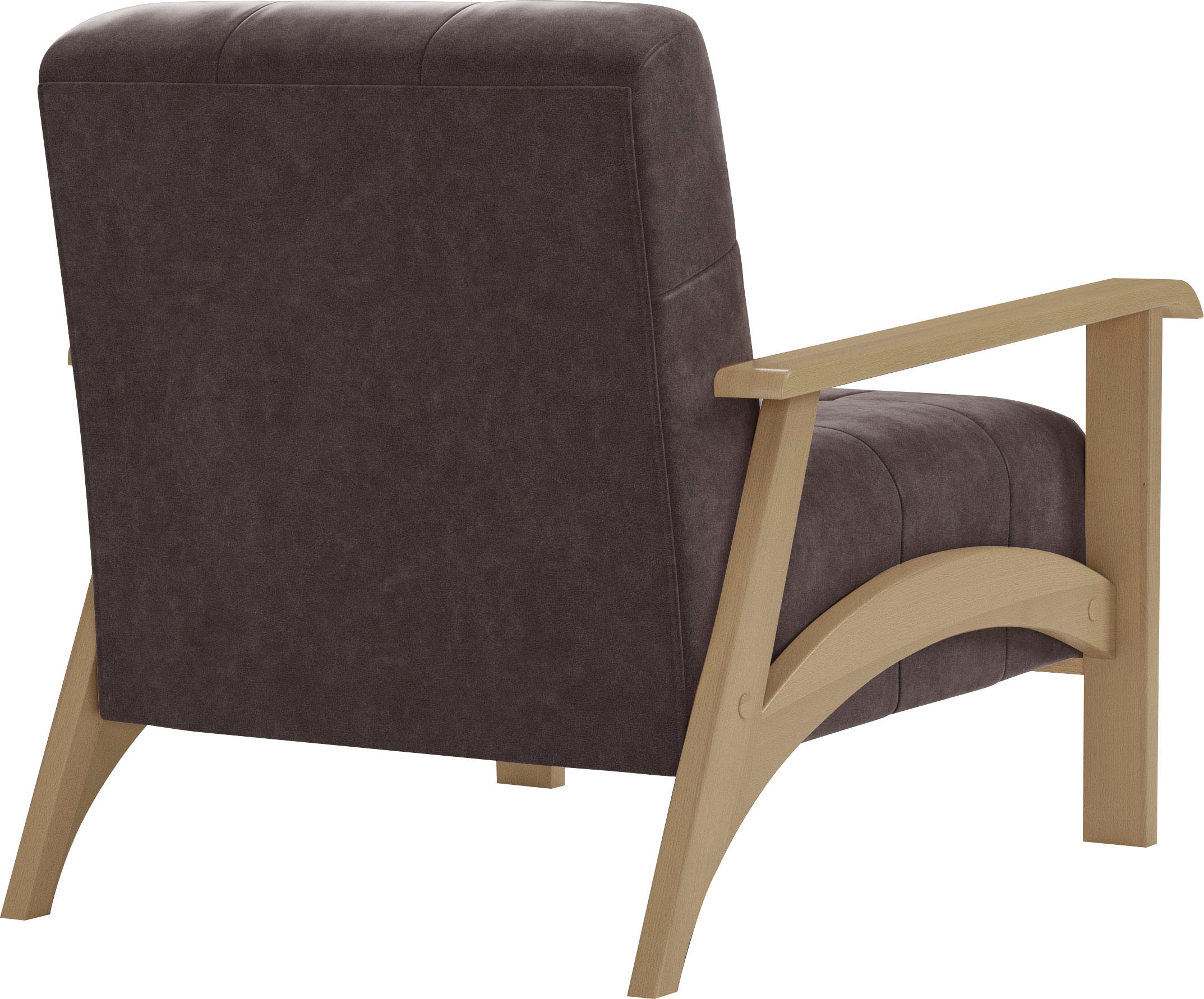 sit&more Sessel »Billund«, Armlehnen aus Buchenholz in natur, verschiedene Bezüge und Farben