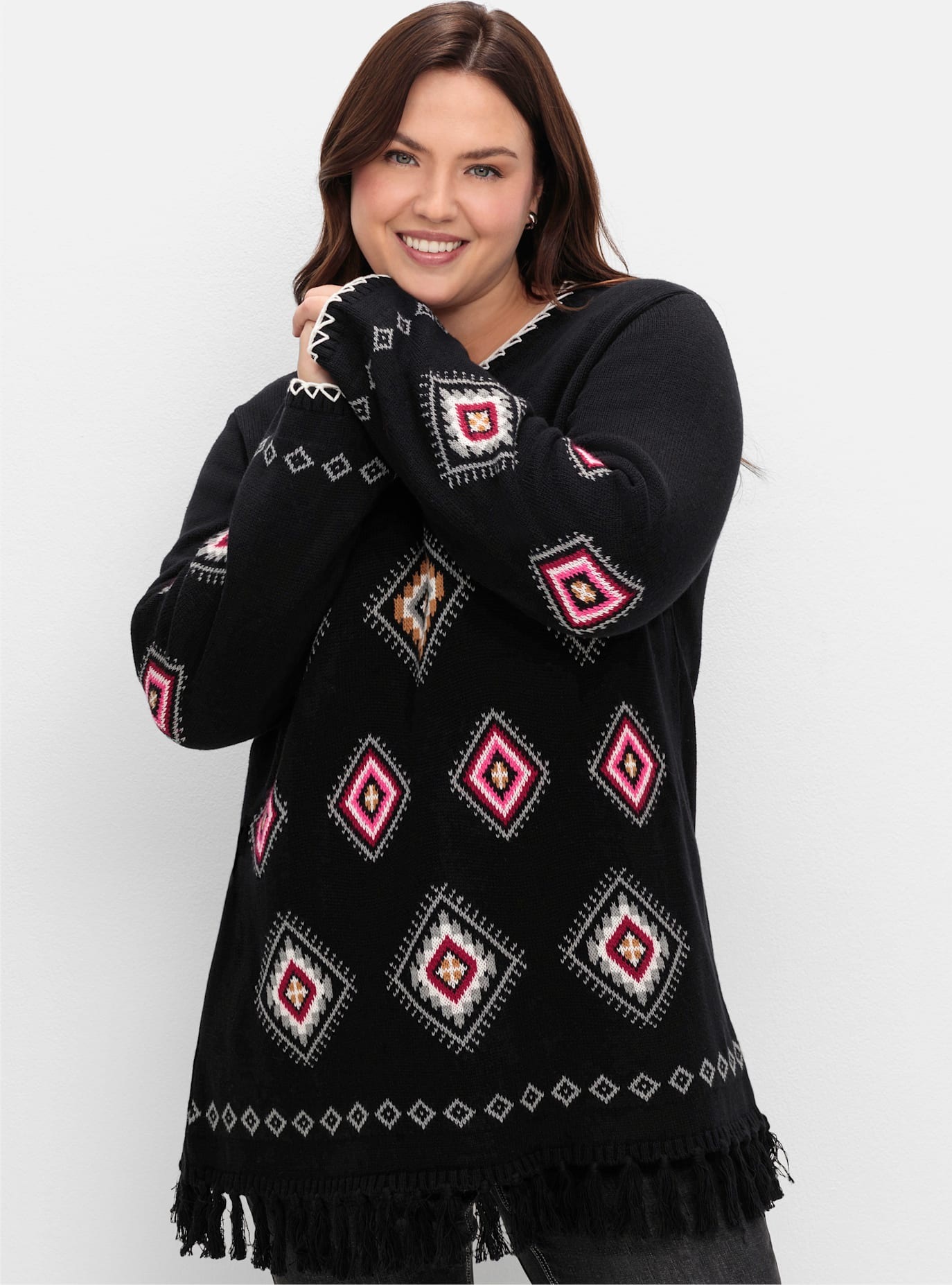 Sheego Strickpullover »Strickpullover«