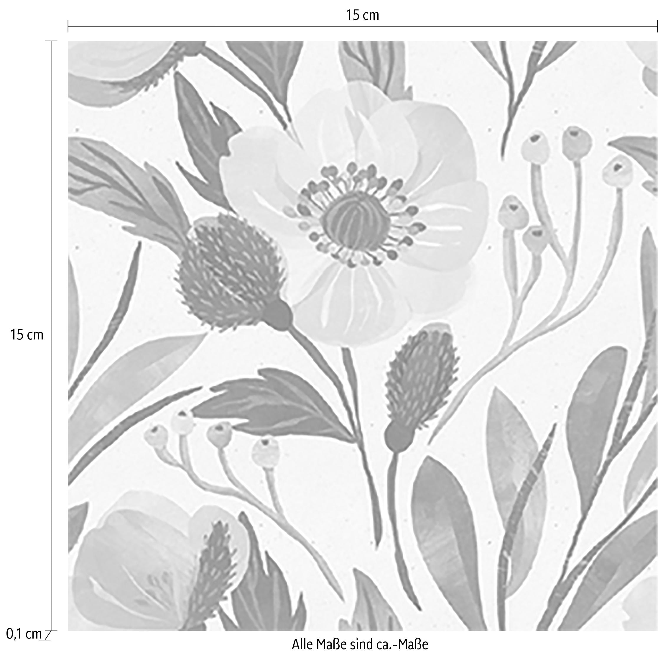 queence Fliesenaufkleber »Pflanze« Stickerfliesen, selbstklebend, Sticker, 12er Set