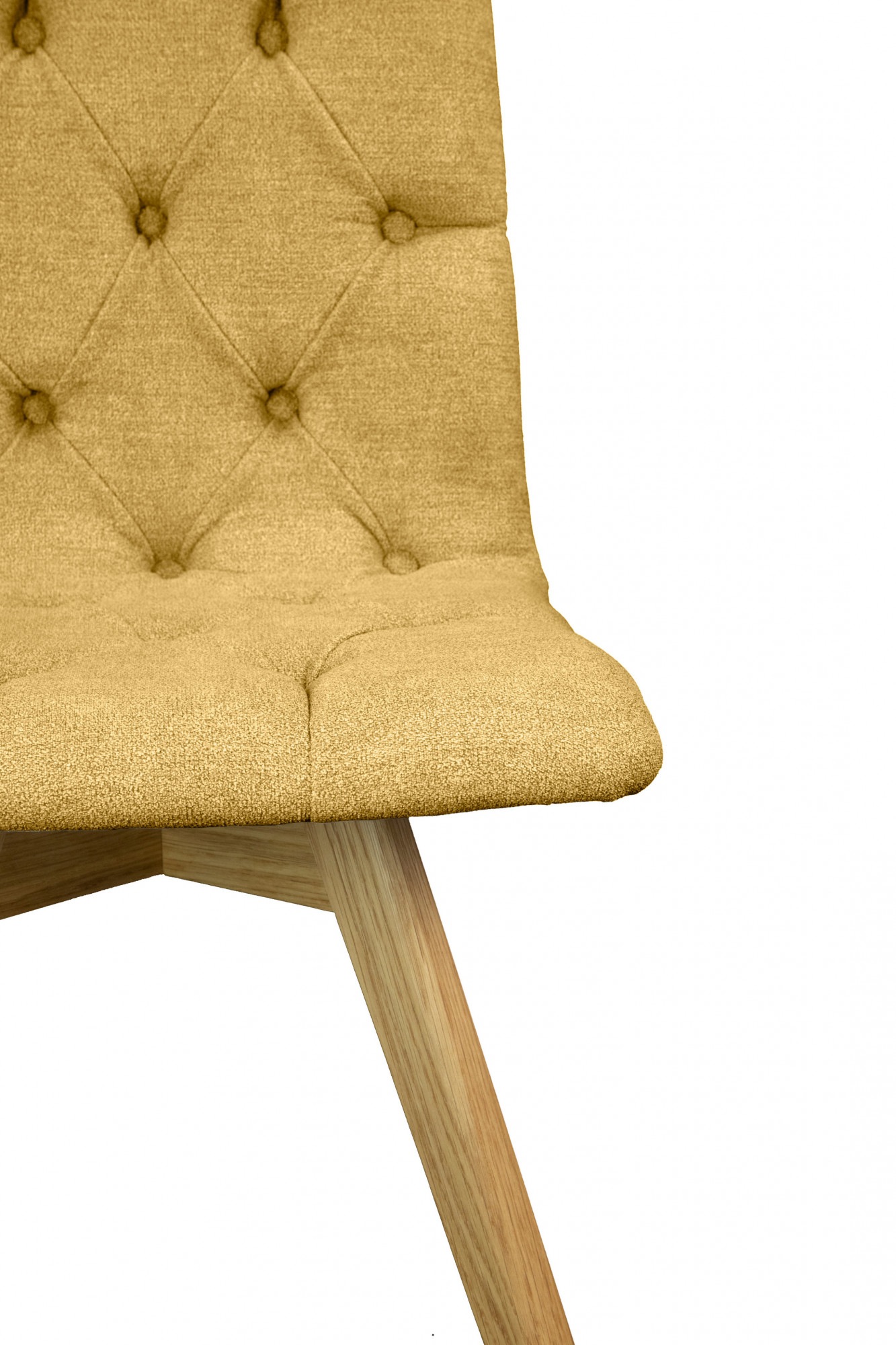 OTTO home Esszimmerstuhl »Rania« (Set) 2 Stk.Massivholzgestell, mit Knopfheftung