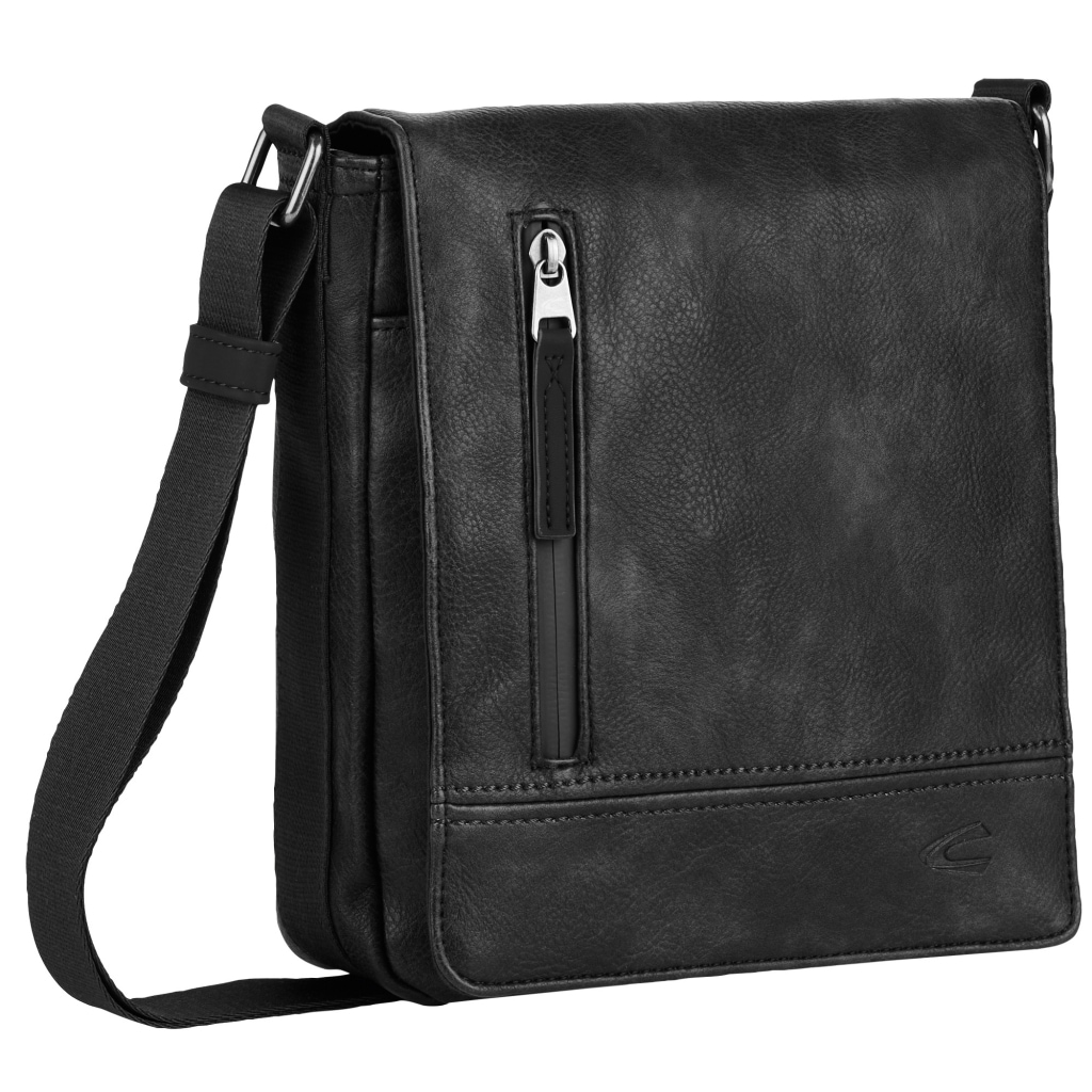 camel active Umhängetasche »Traces« aus Lederimitat, funktional mit vielen Fächern & hochwertigem Gurtband